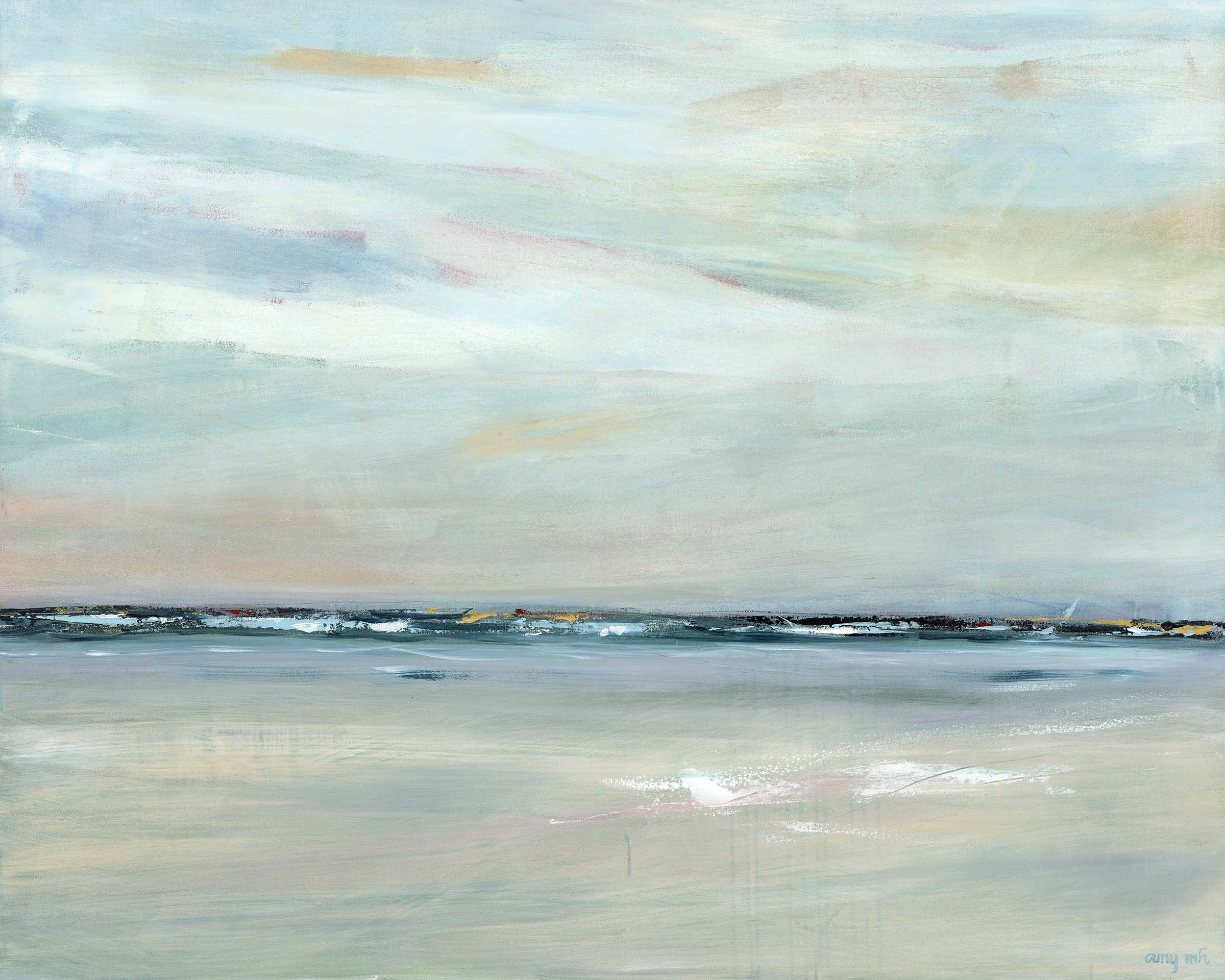Mother of Pearl 48 x 60 coastals 2019 Naples Florida Art Gallery
