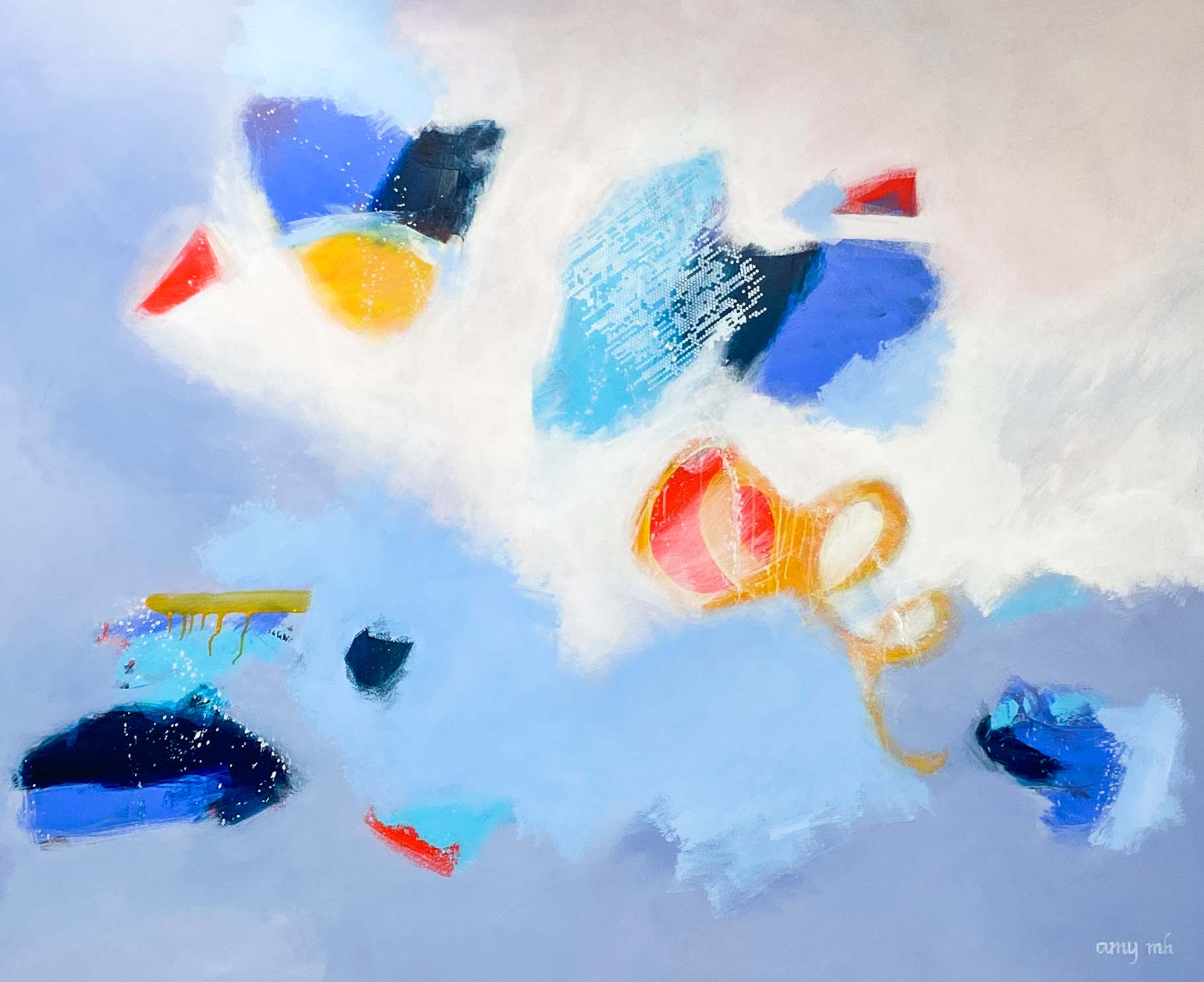 Gone Fishing 60 x 72 abstracts 2022 Naples Florida Art Gallery