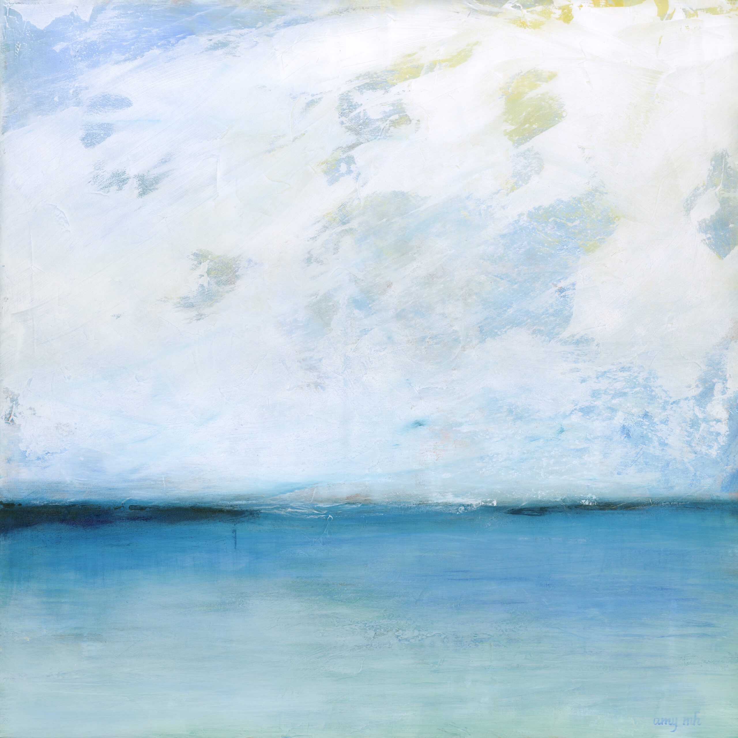 Peeking 48 x 48  coastals 2019 Naples Florida Art Gallery