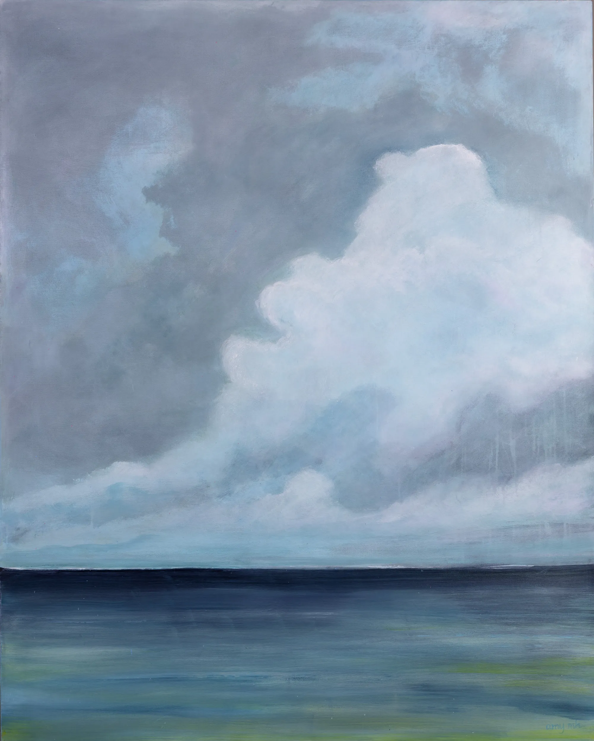 Storm Watch 60 x 48 coastals 2019 Naples Florida Art Gallery