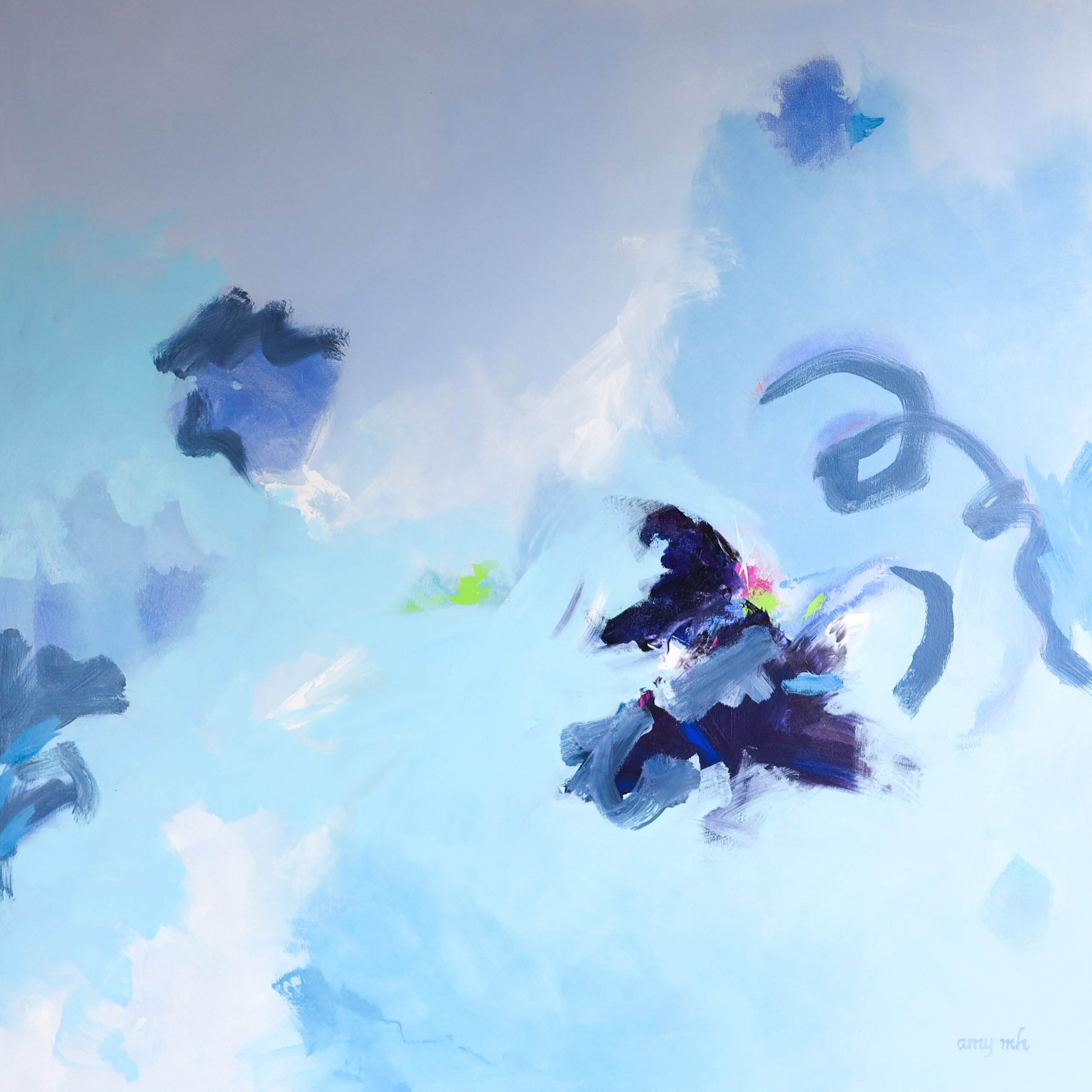 Crystal Clear 60 x 60 abstracts 2022 Naples Florida Art Gallery
