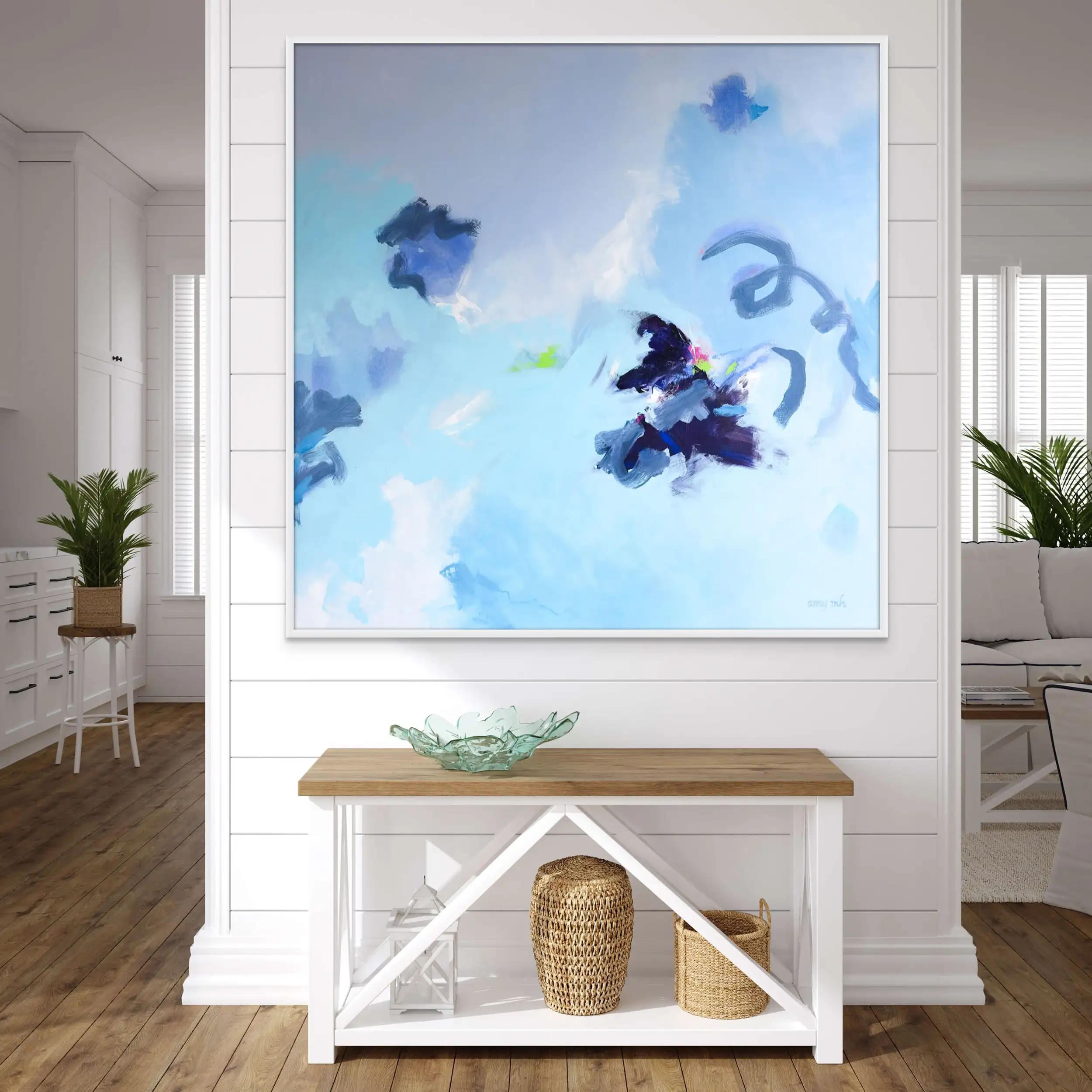 Crystal Clear 60 x 60 Naples abstracts Art Gallery 
