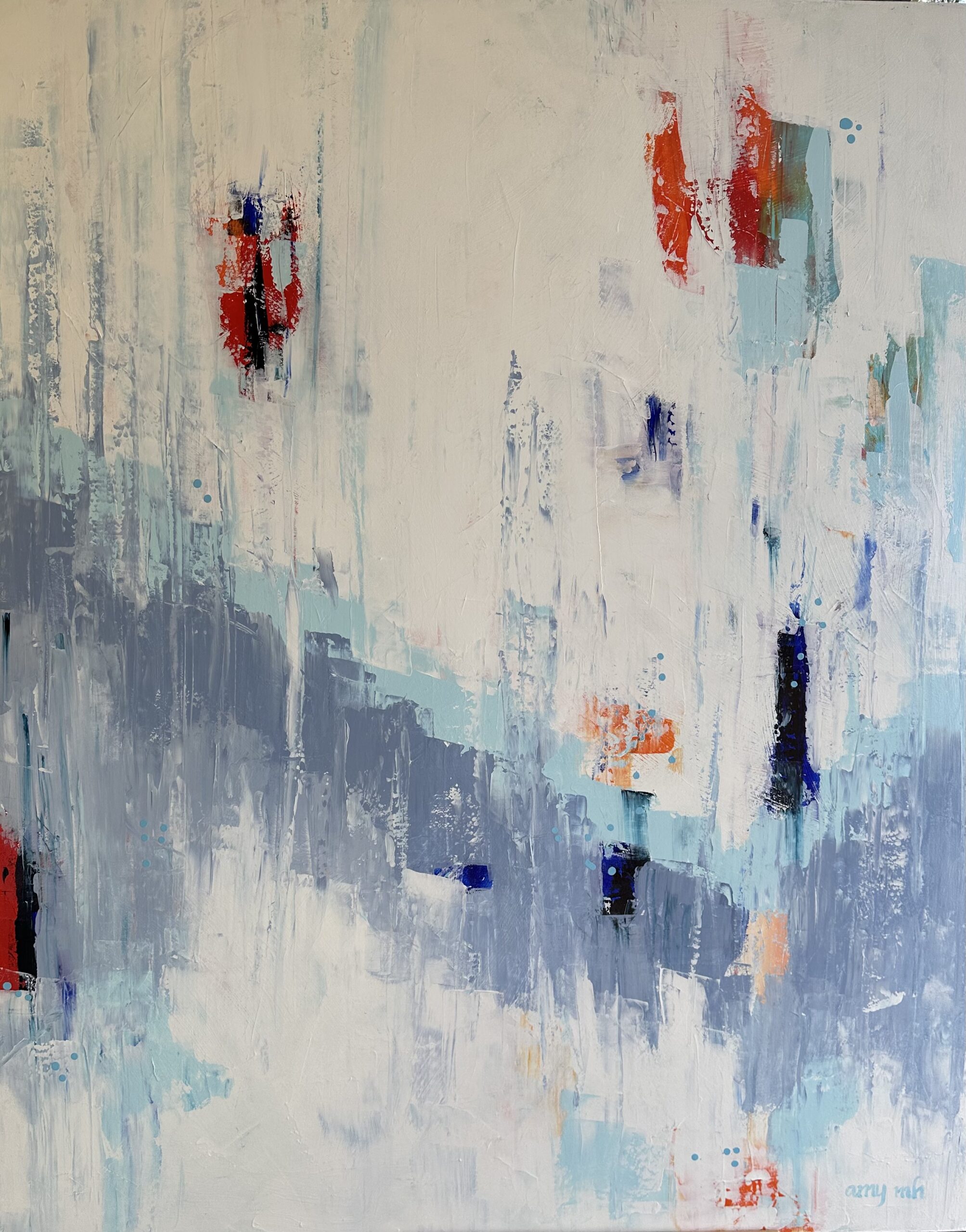 Jump To It 60 x 48 abstracts 2023 Naples Florida Art Gallery