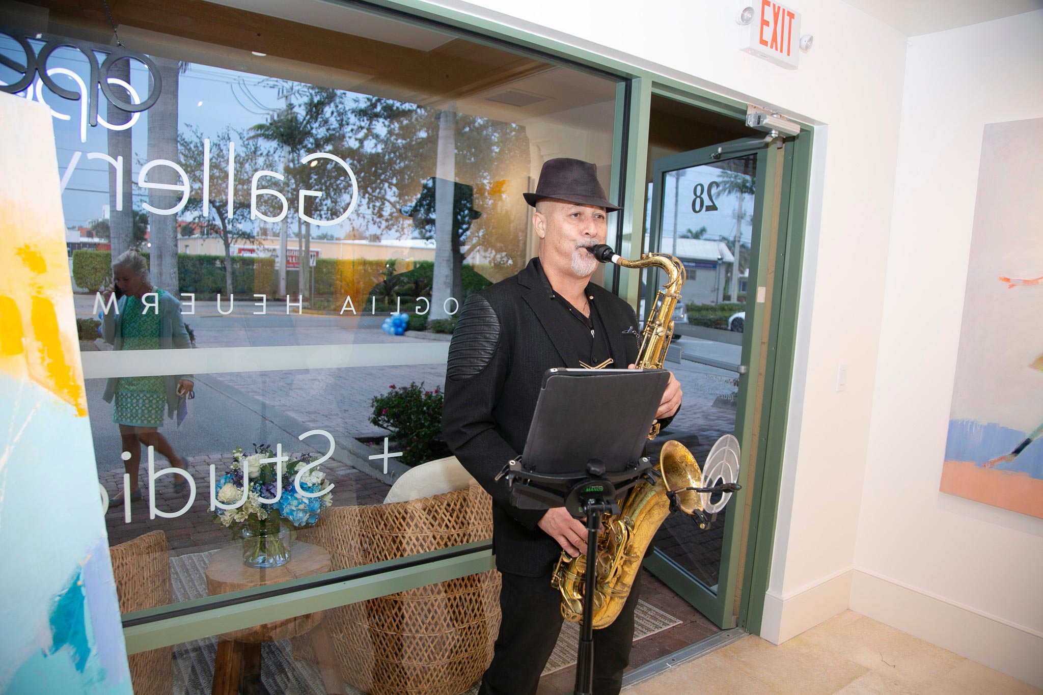 Man playing sax