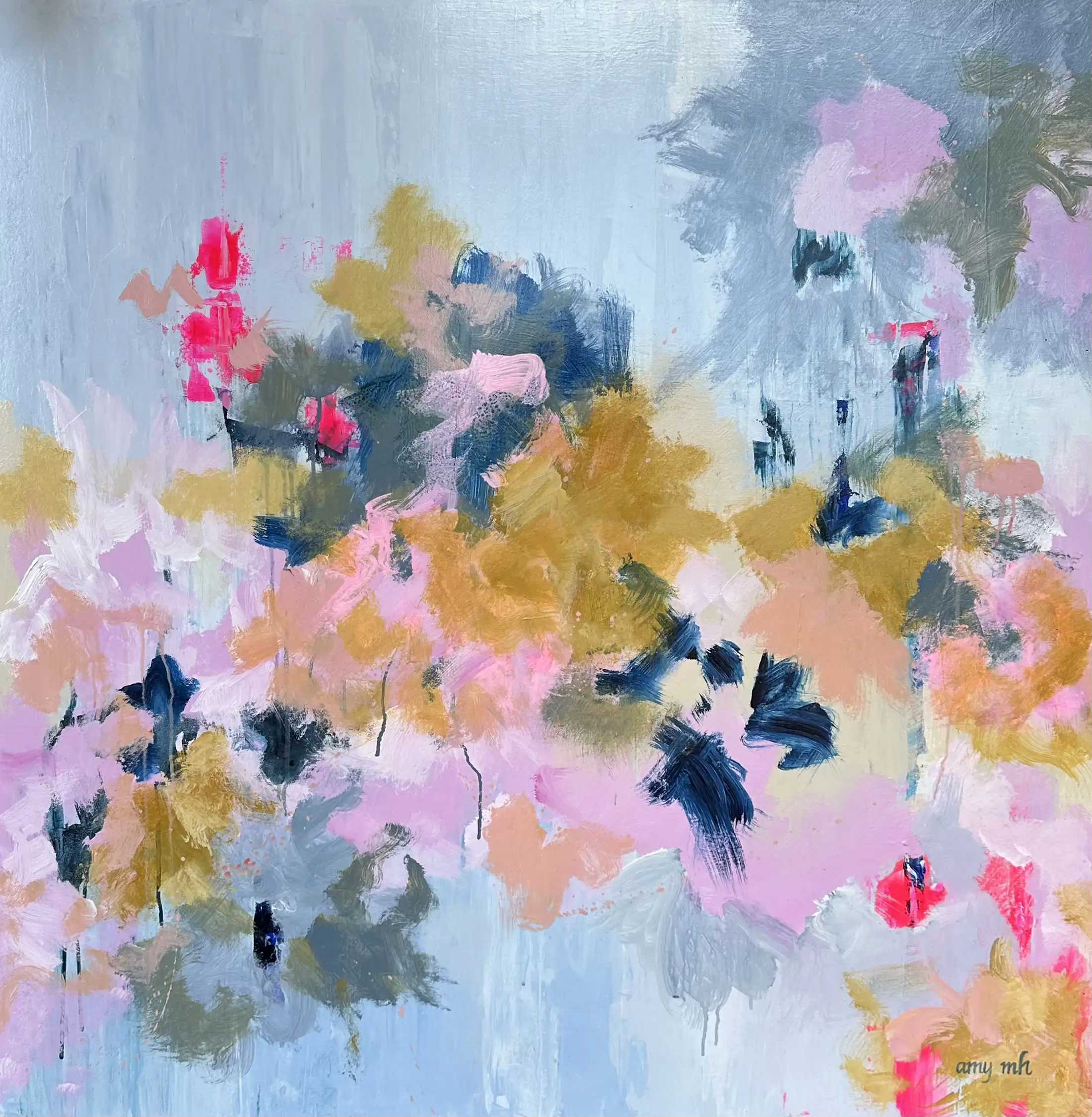 Confetti 48 x 48 abstracts 2023 Naples Florida Art Gallery