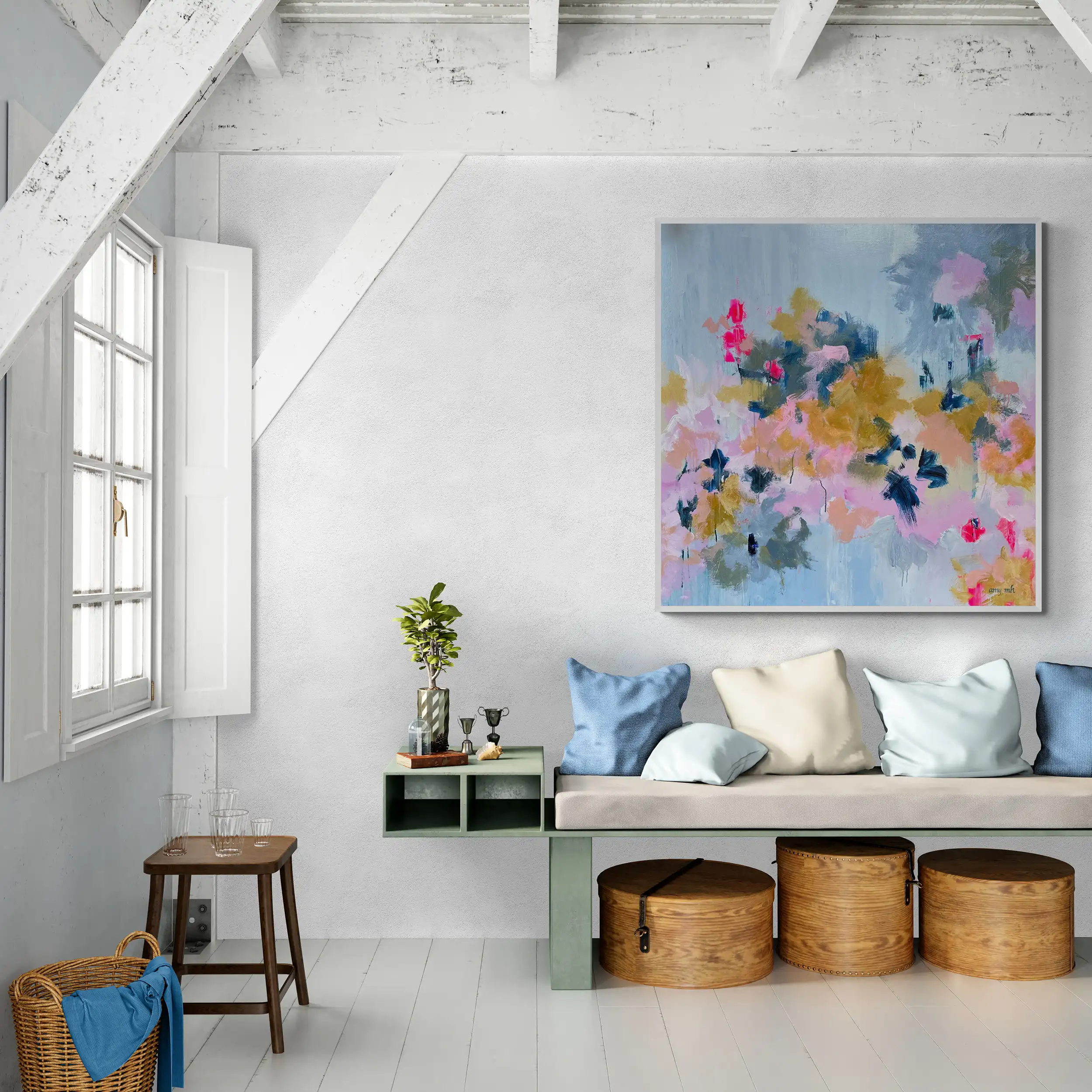 Confetti 48 x 48 Naples, FL abstracts Art Gallery 