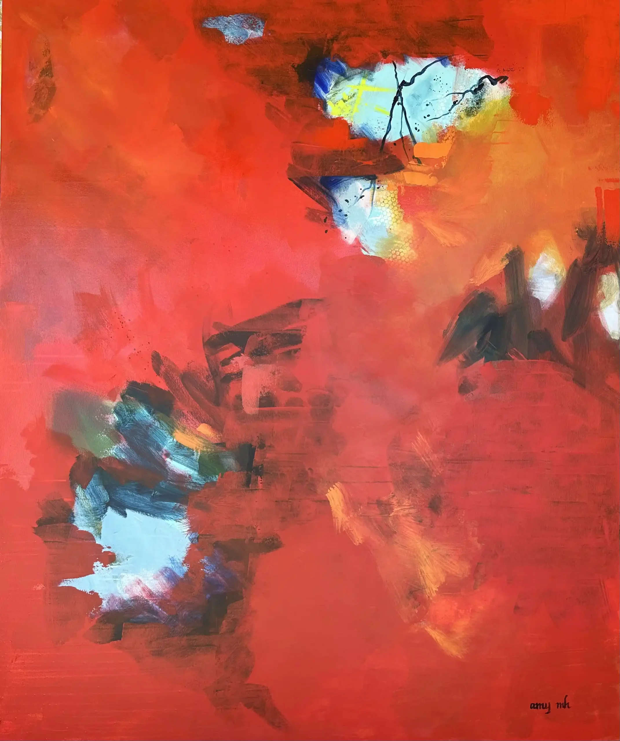 Whirlwind 72 x 60 abstracts 2023 Naples Florida Art Gallery