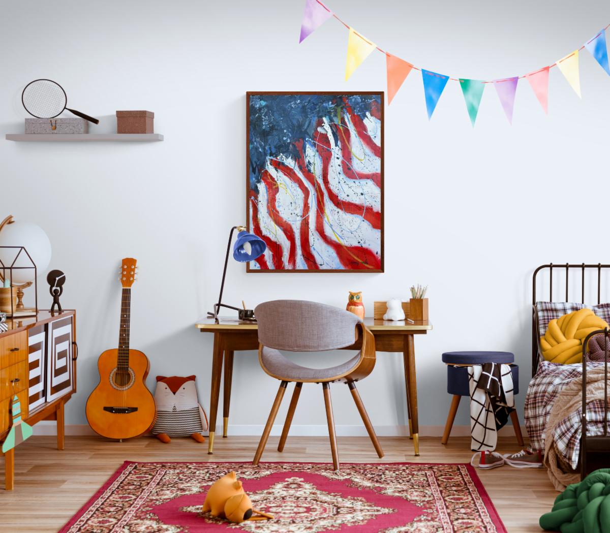 Swinging into Summer The busy bedroom