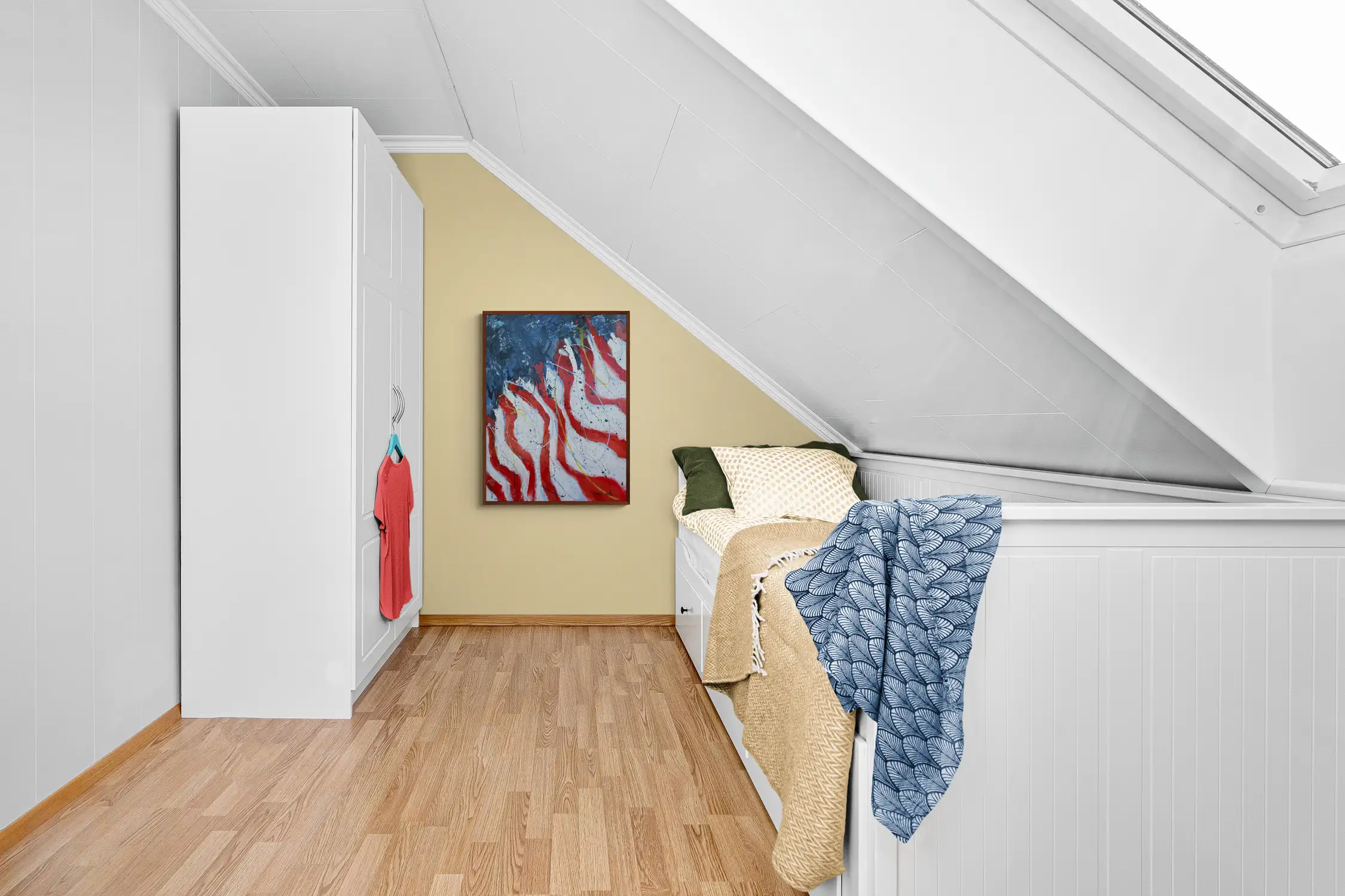 Grace + Glory 40 x 30 Naples abstracts Art Gallery bright minimal loft bedroom