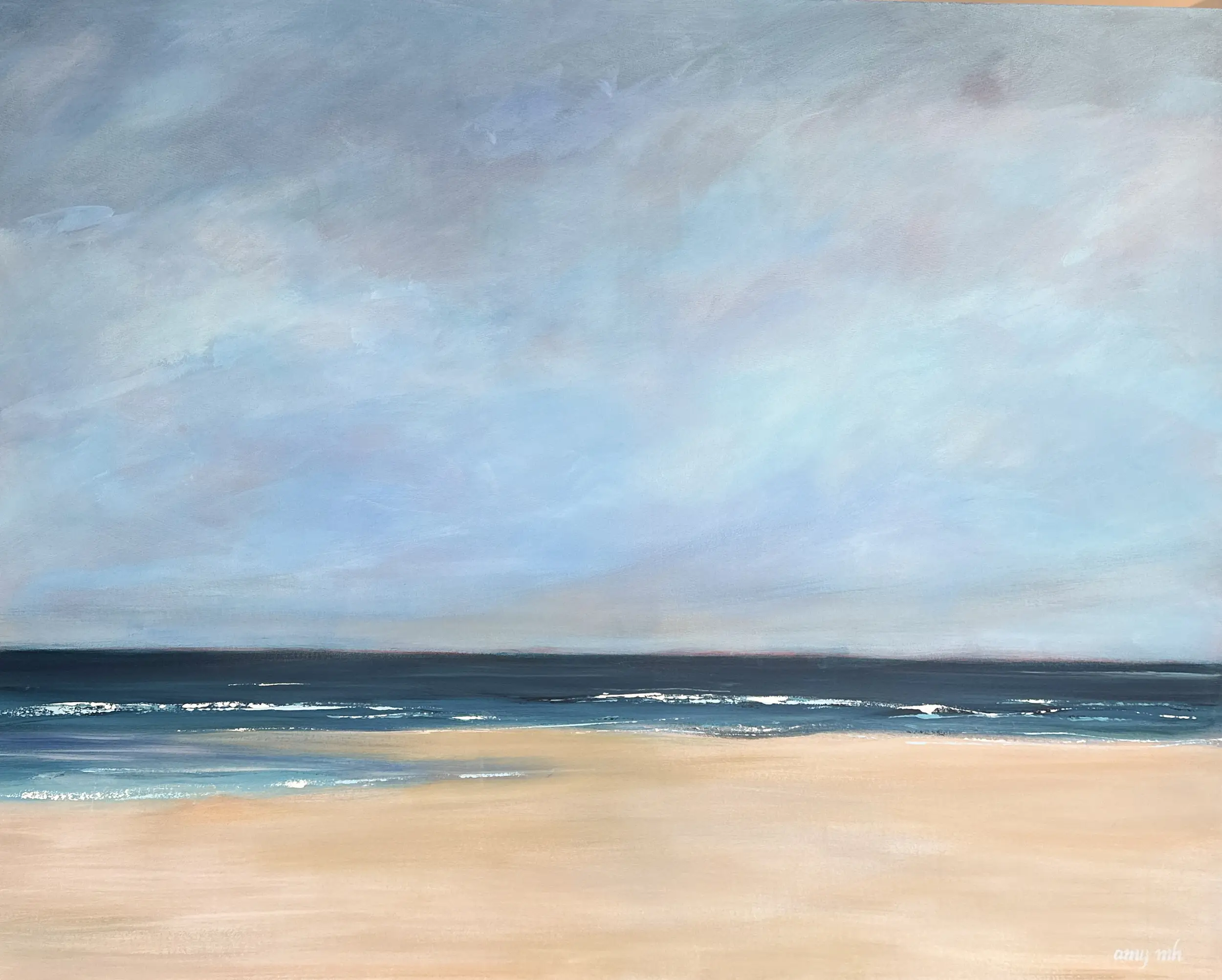 Salty II 60 x 60 coastals 2023 Naples Florida Art Gallery