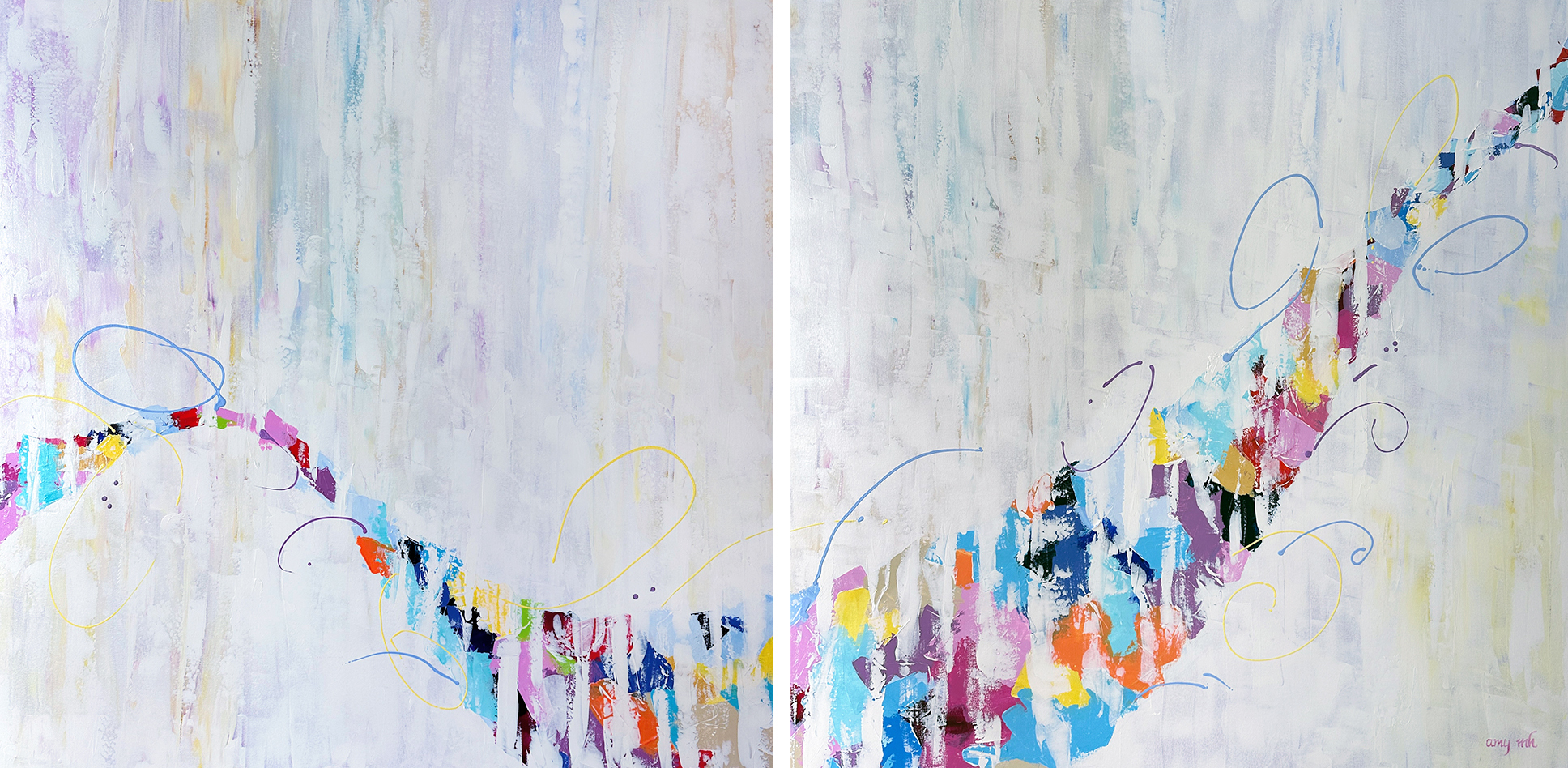 Inspired by Progress Naples Art Gallery AMH Rhapsody Dyptique