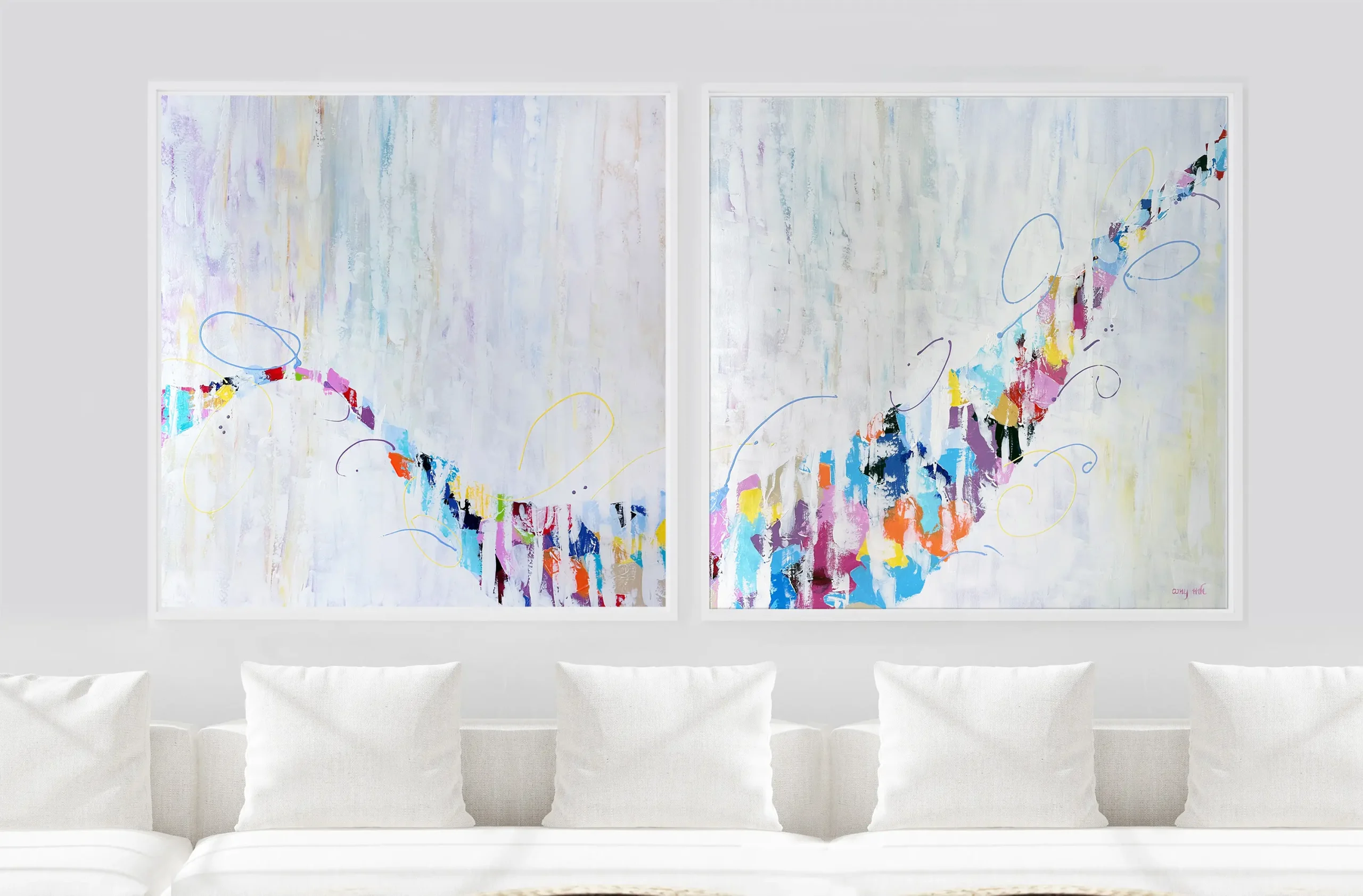 Rhapsody 60 x 120 Naples abstracts Art galleries Amy Moglia Heuerman