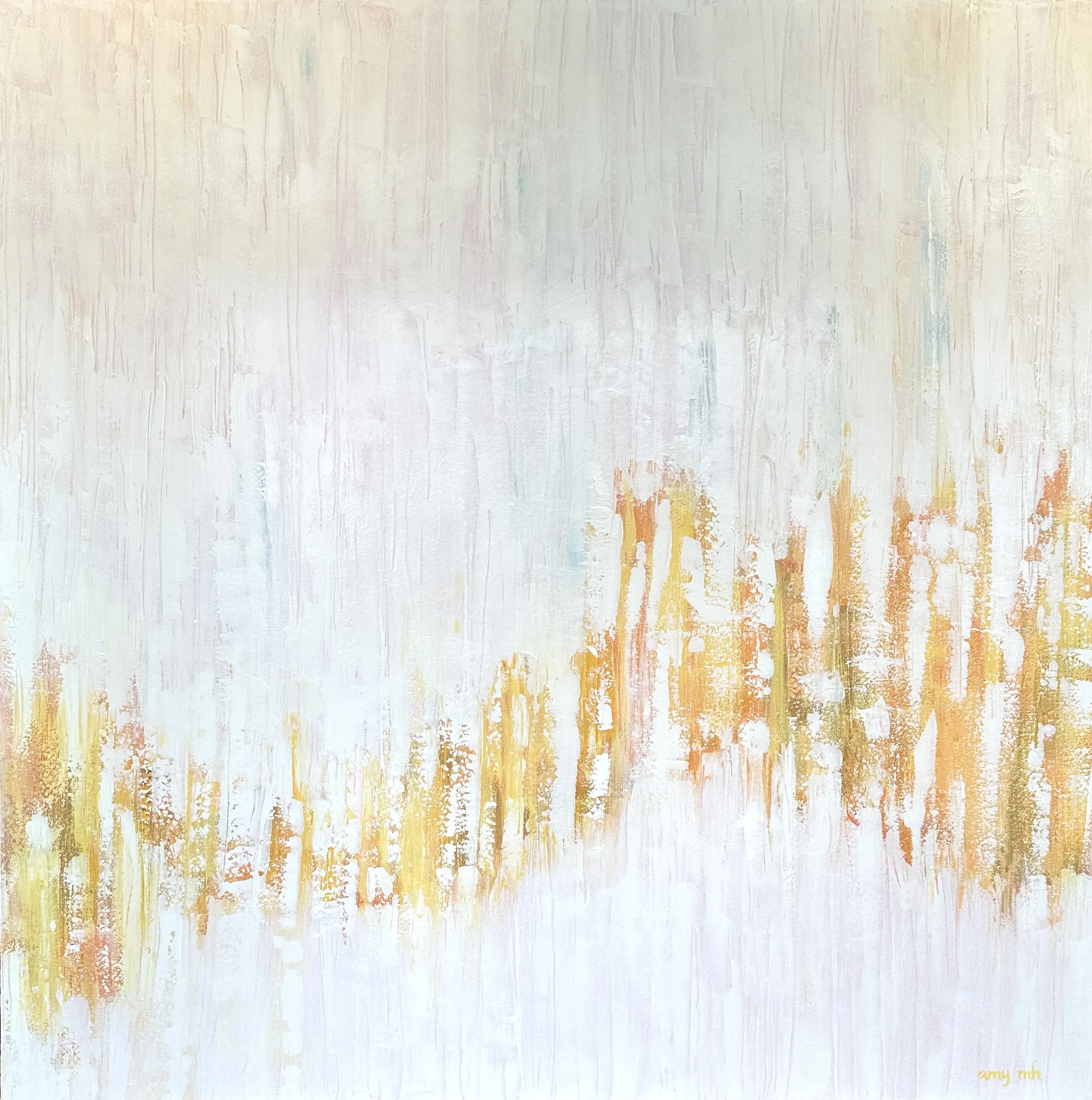 Radiance 60 x 60 Naples, FL abstracts Art Amy Moglia Heuerman