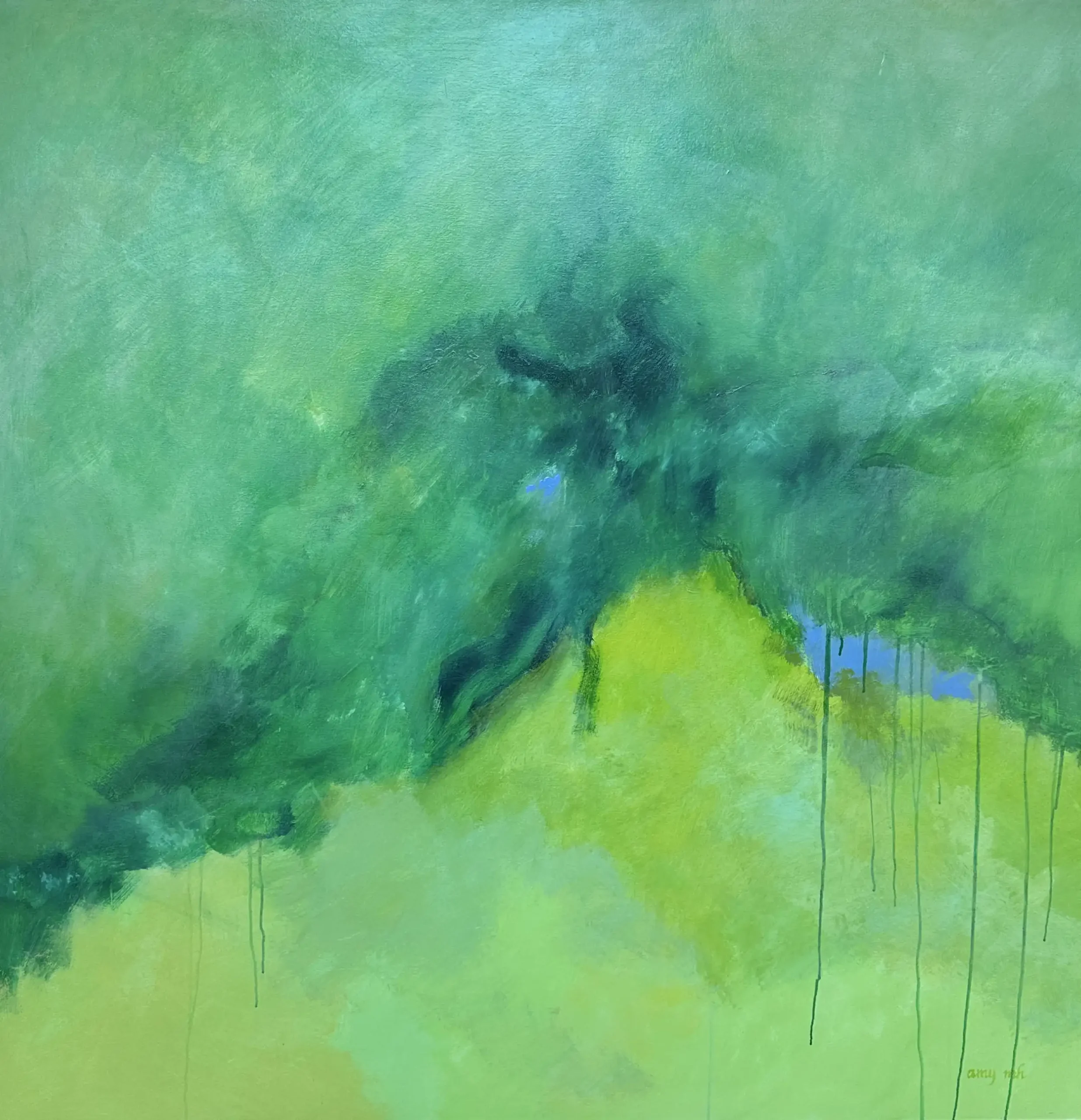 Exhale 60 x 60 abstracts 2024 Naples Florida Art Gallery