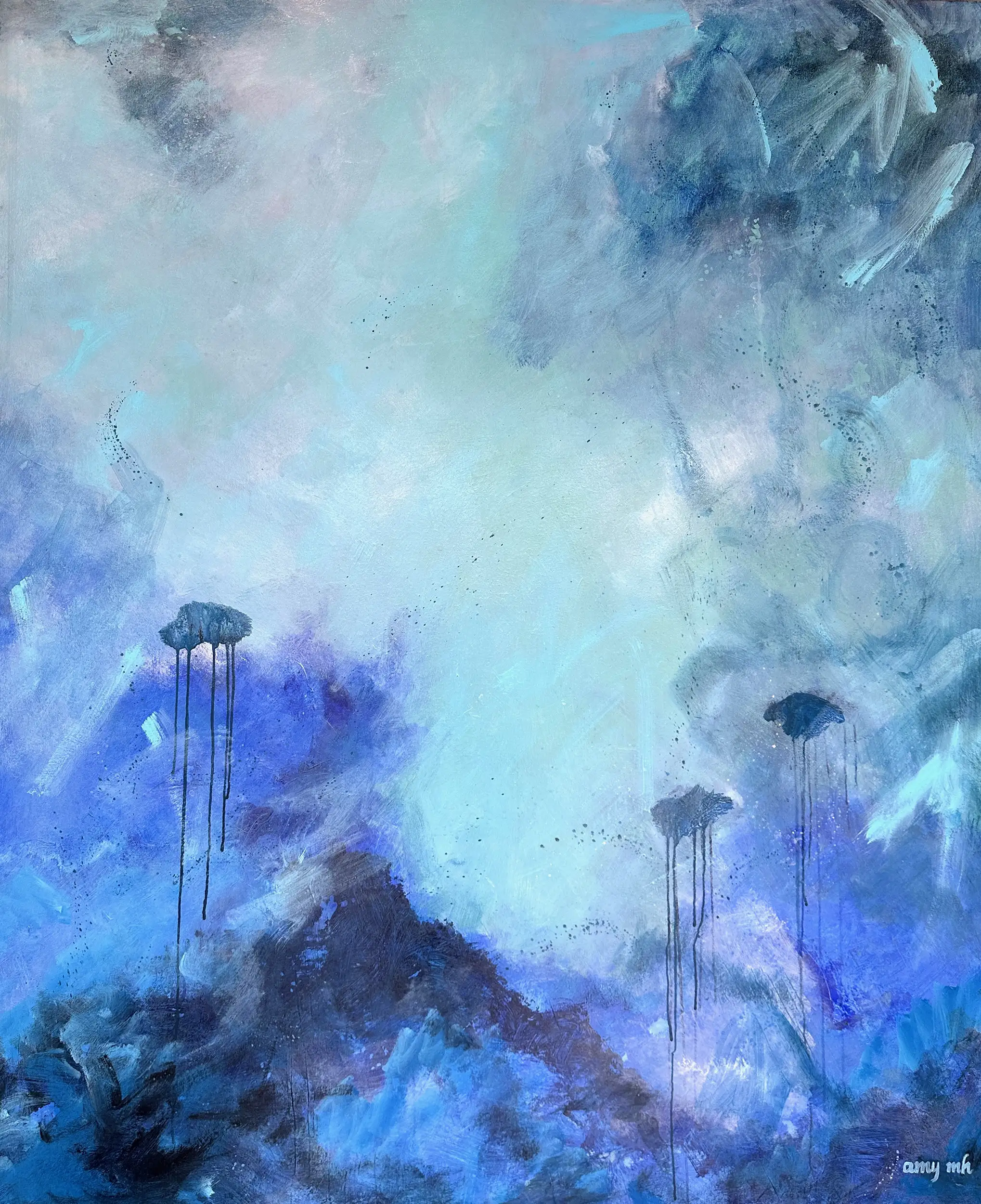 Buried Treasure 72 x 60 Naples abstracts Contemporary art Amy Moglia Heuerman Buried Treasure 72x60 Acrylic on canvas