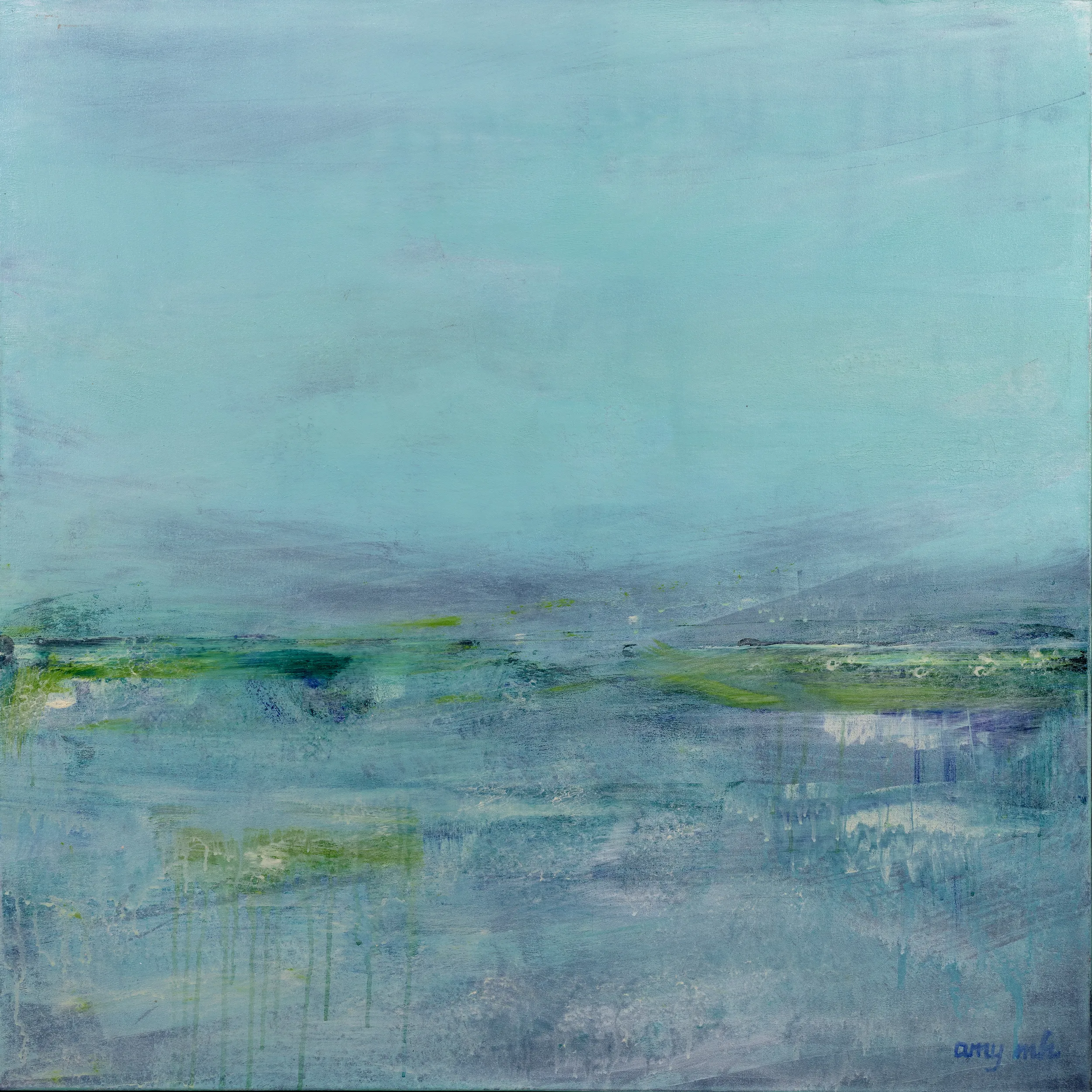 Seafoam 36 x 36 coastals 2024 Naples Florida Art Gallery