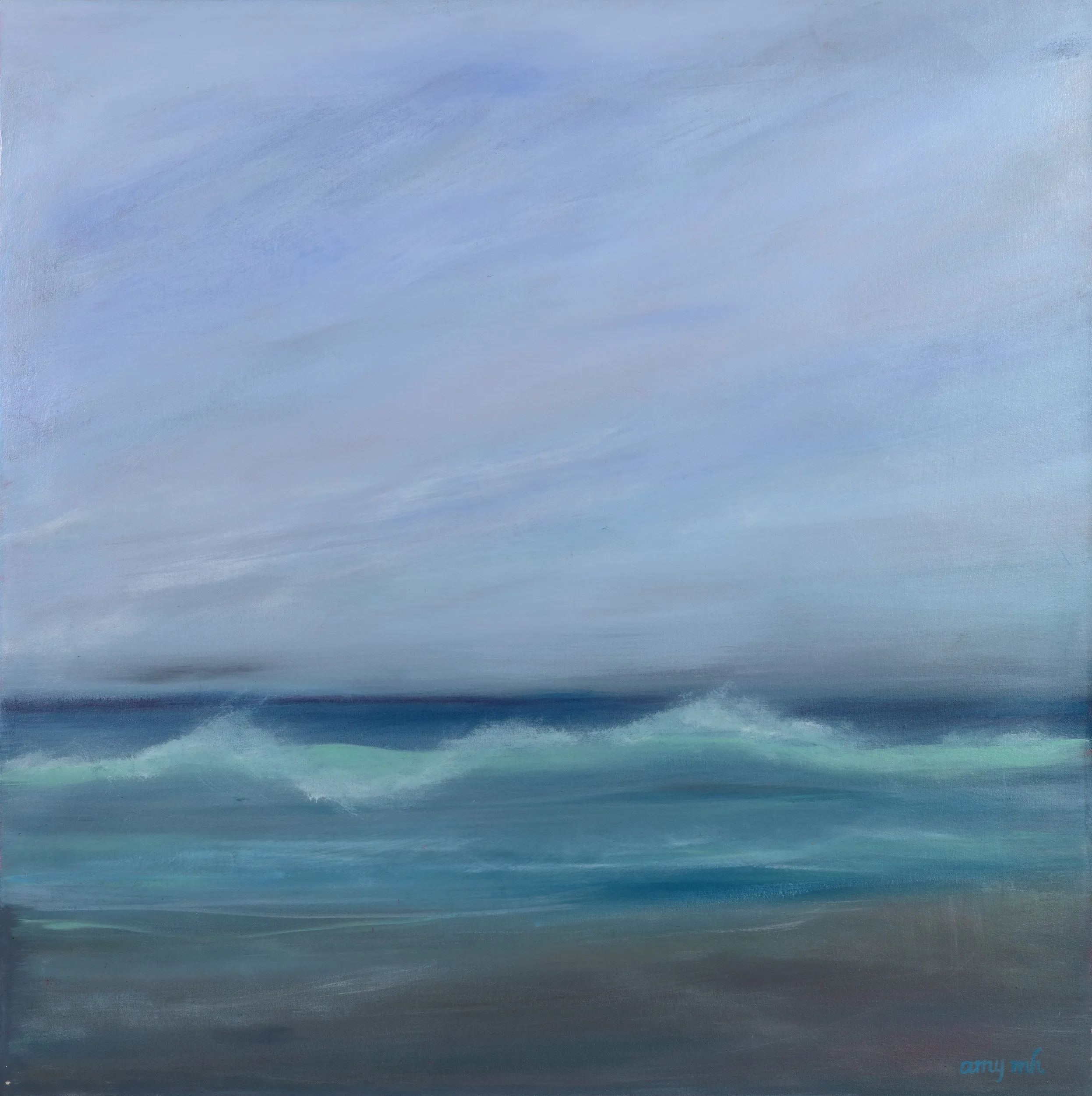 Wavesong 36 x 36 coastals 2024 Naples Florida Art Gallery
