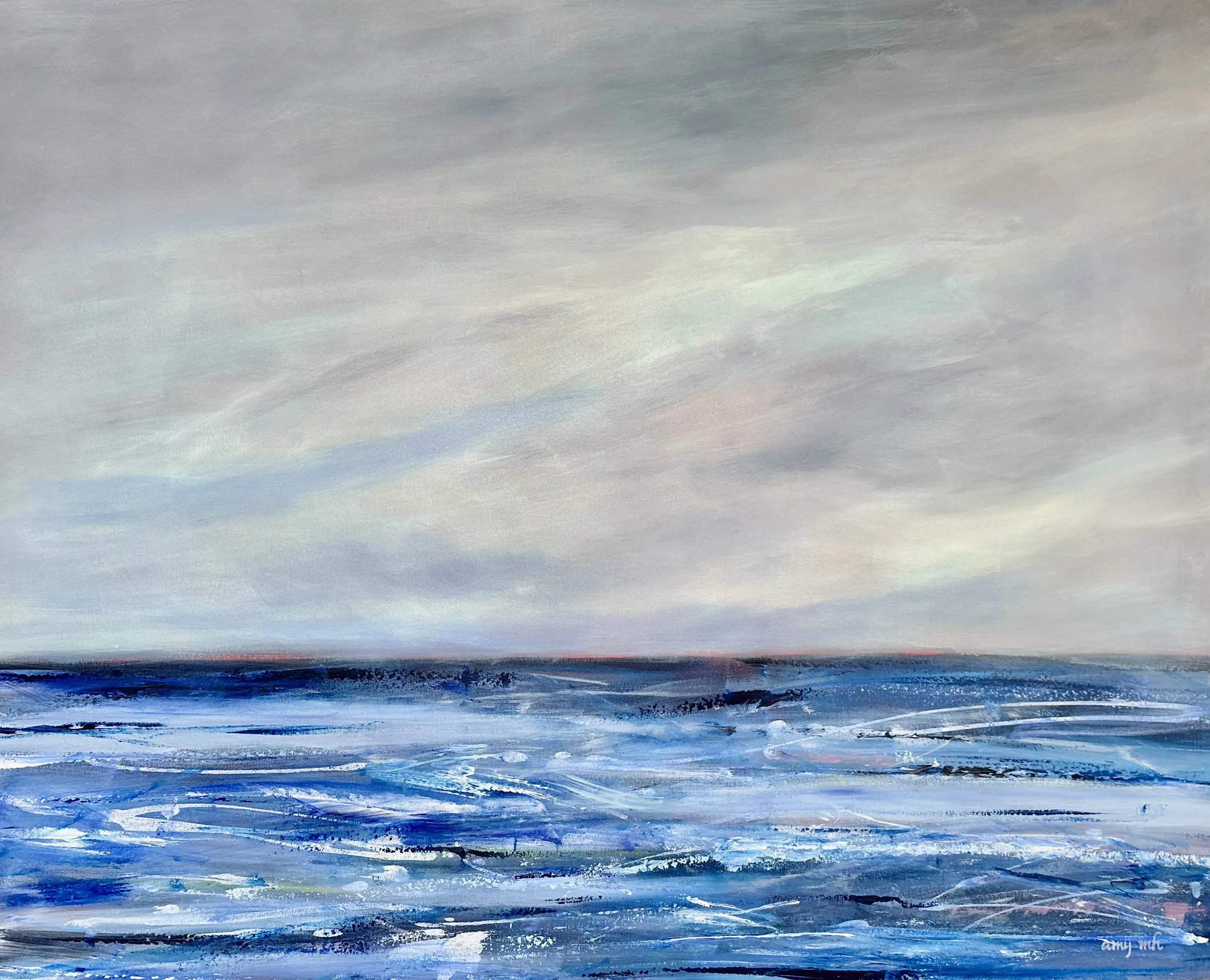 Amy Moglia Heuerman Eternity 60x72 Coastal Painting Naples, FL