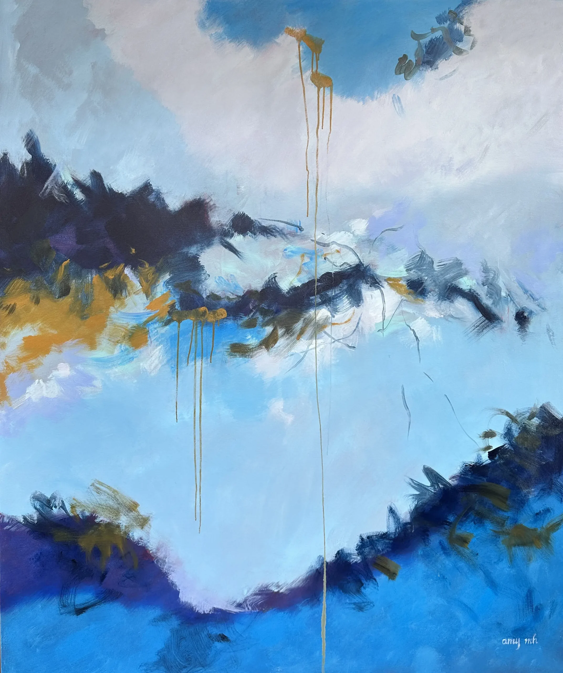 Amy Moglia Heuerman Genesis 60x72, Naples FL Art Painting