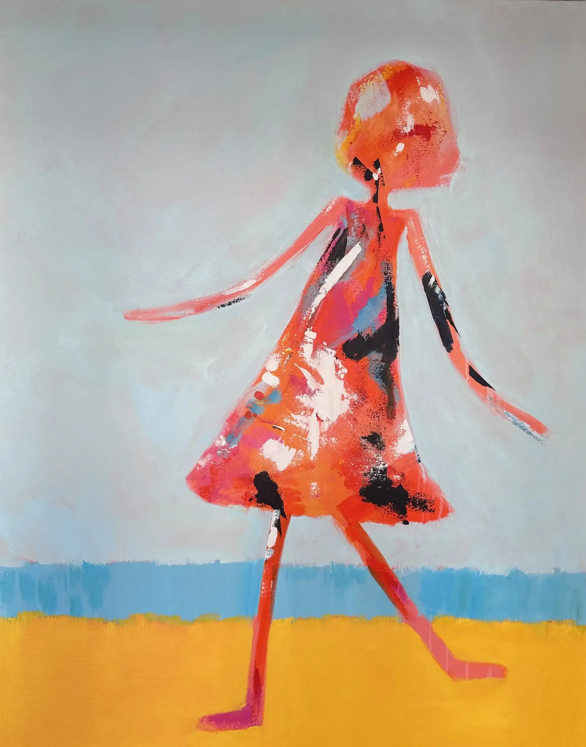 Lady Marmalade 60 x 48 the girls 2024 Naples Florida Art Gallery