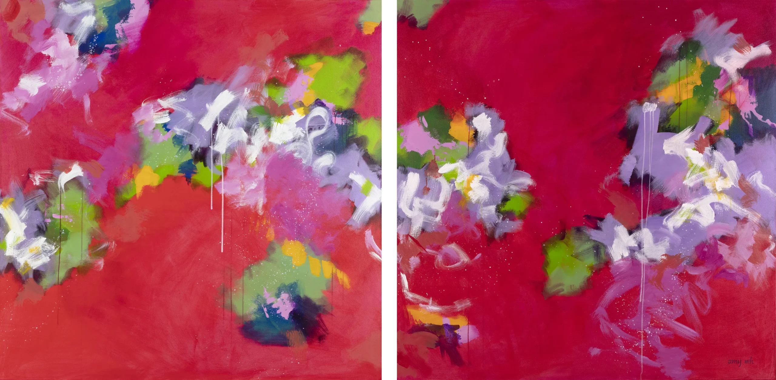 Tango Tango 60 x 120 abstracts 2025 Naples Florida Art Gallery