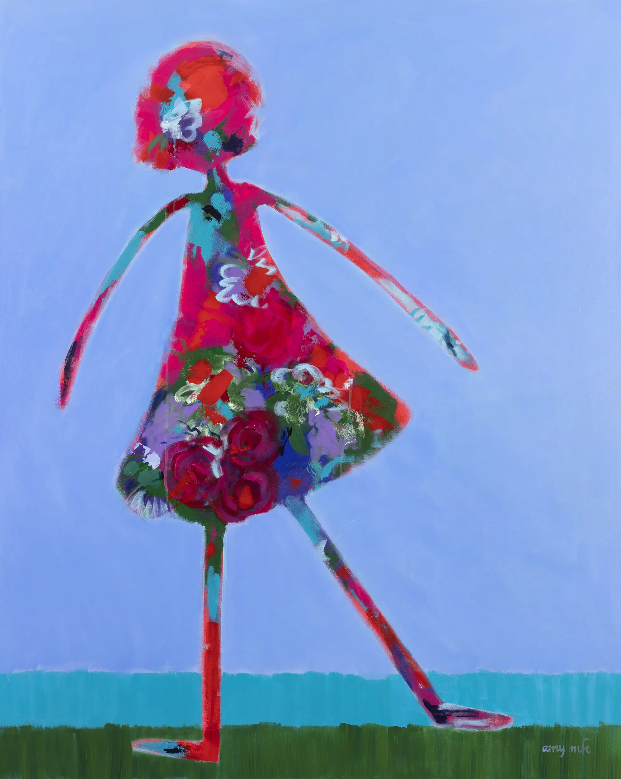 Curiosity 60 x 48 the girls 2025 Naples Florida Art Gallery