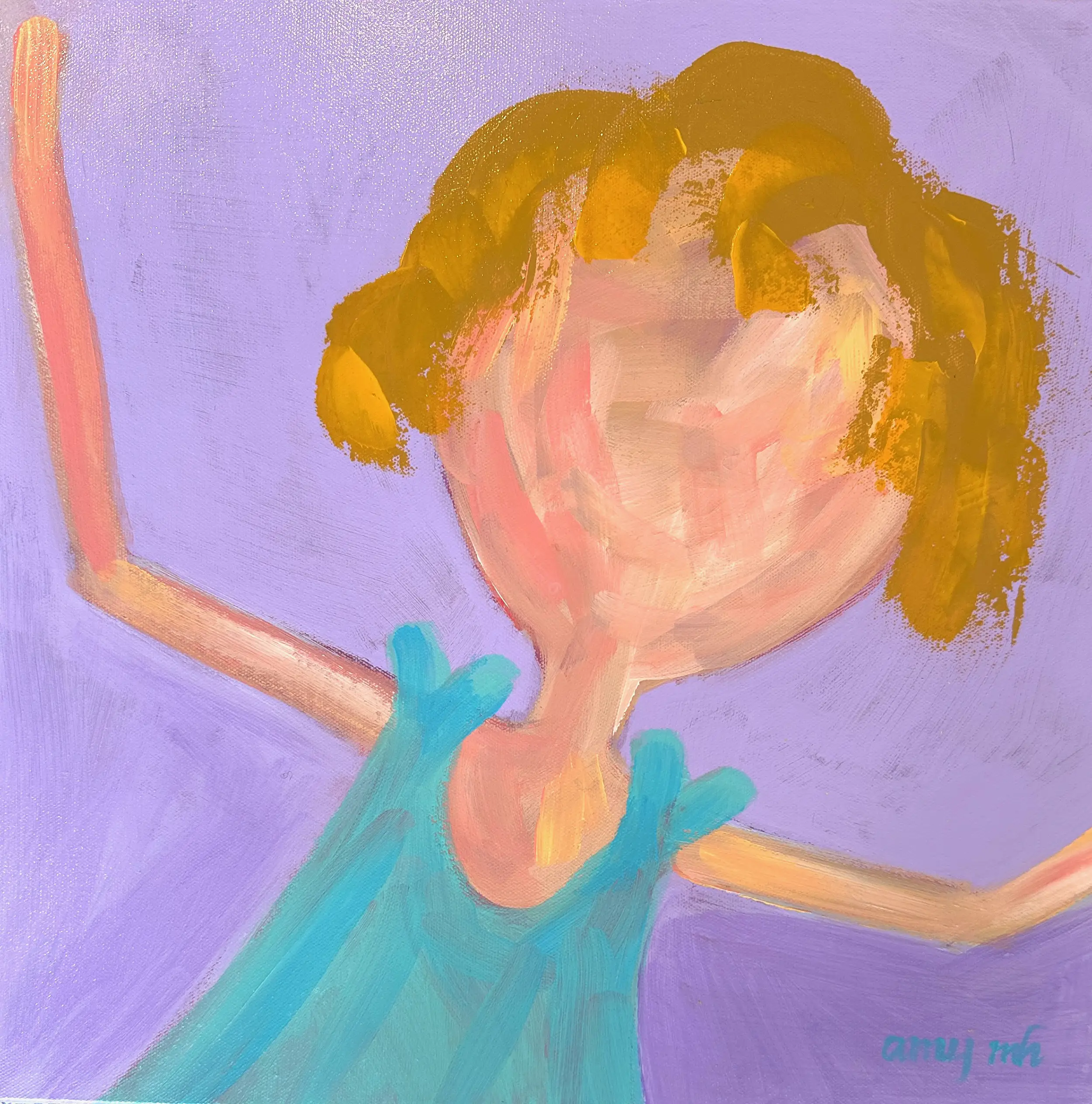 Dancing Queen 16 x 16 the girls 2025 Naples Florida Art Gallery