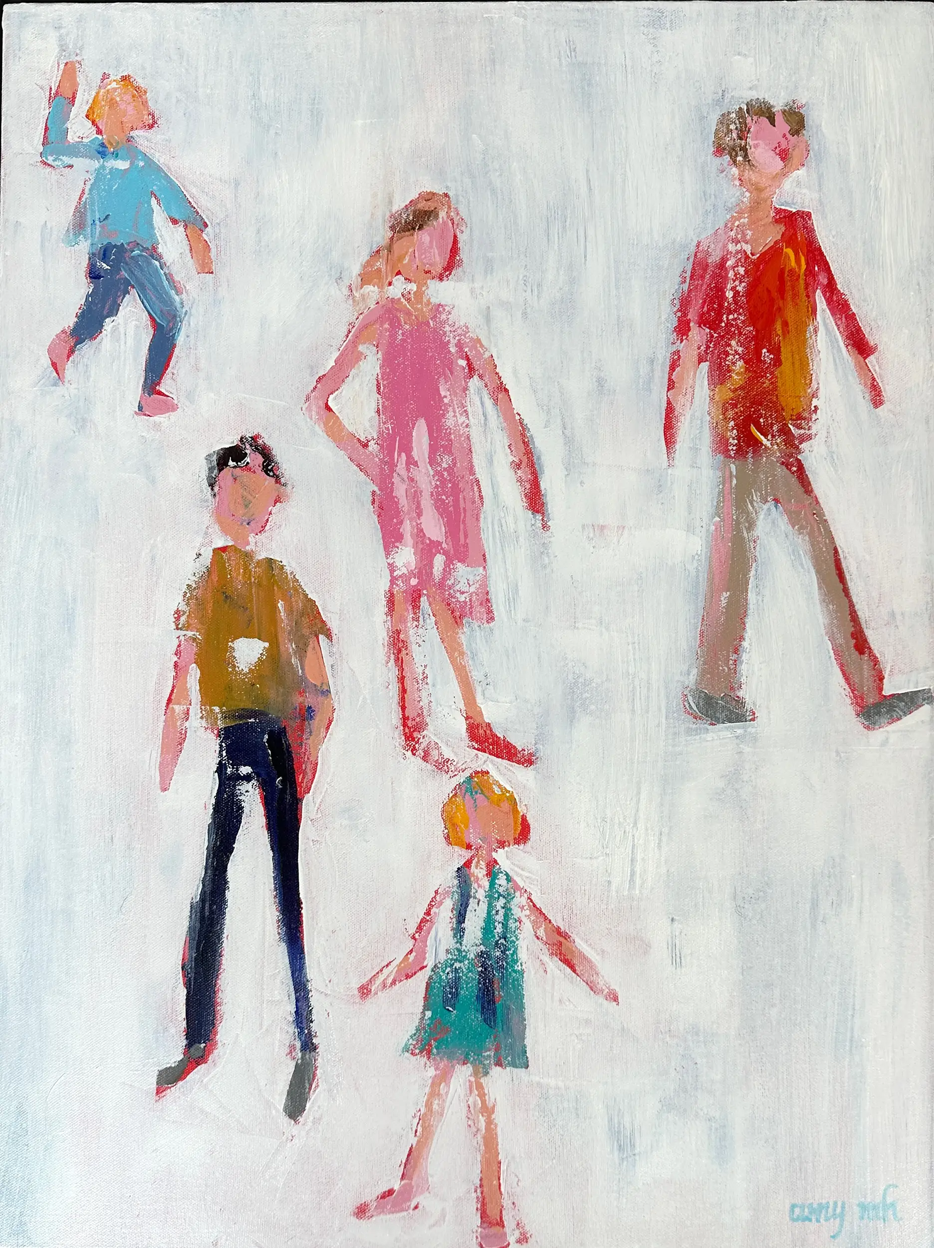 Just a Handful 24 x 18 the girls 2025 Naples Florida Art Gallery
