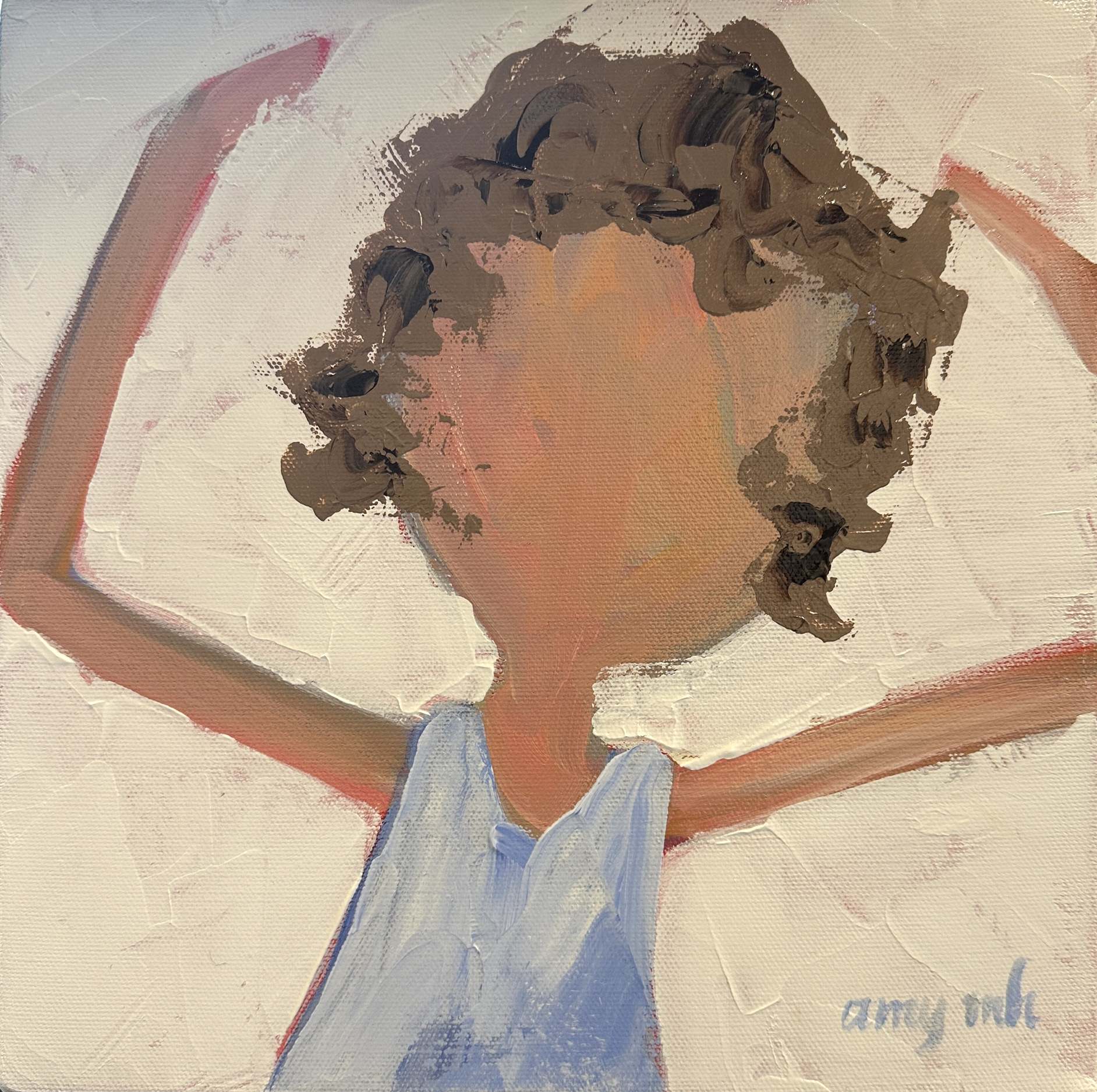 Amy (framed) 10 x 10 the girls 2025 Naples Florida Art Gallery