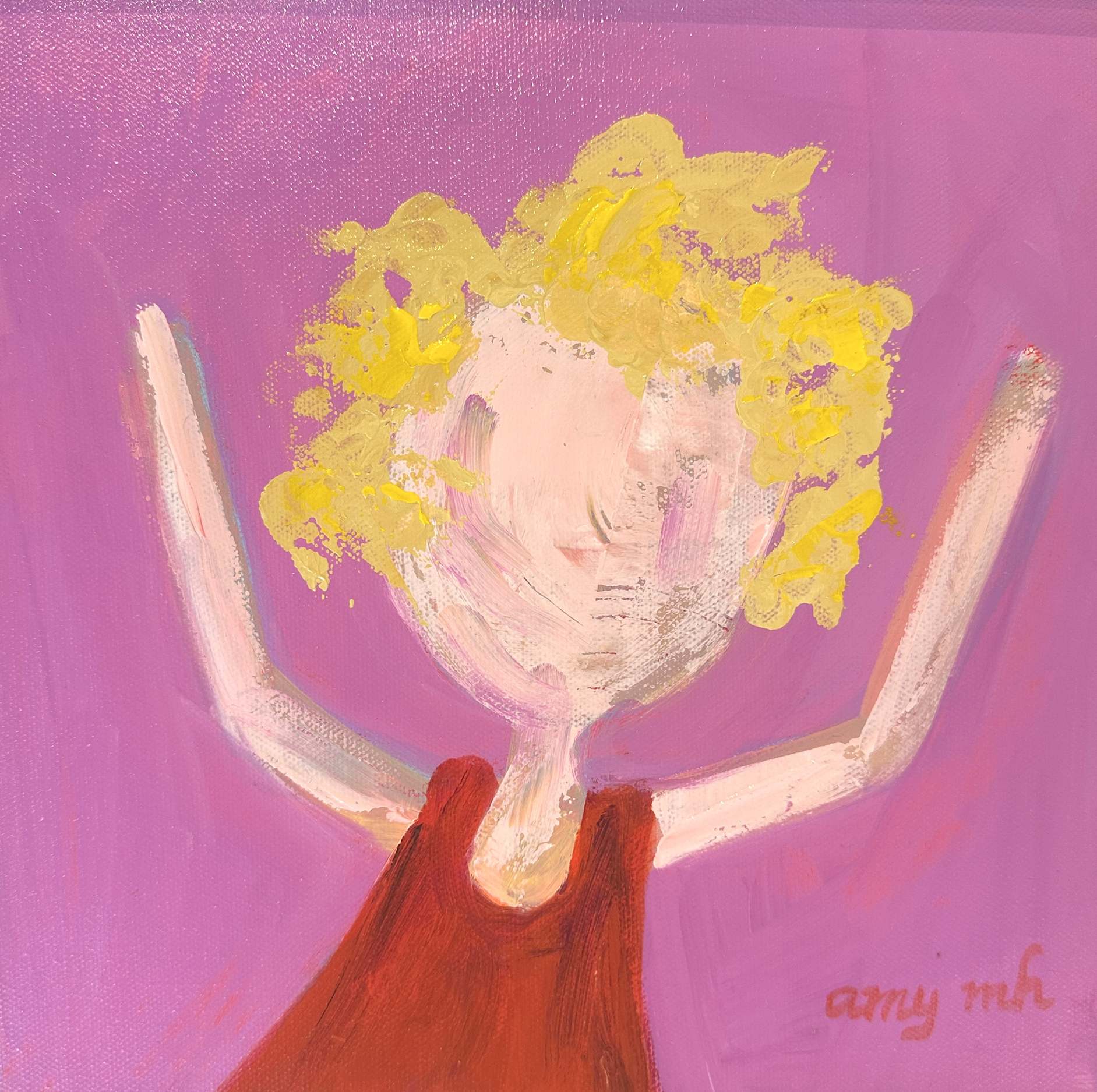 Cherry Pie (framed) 10 x 10 the girls 2025 Naples Florida Art Gallery