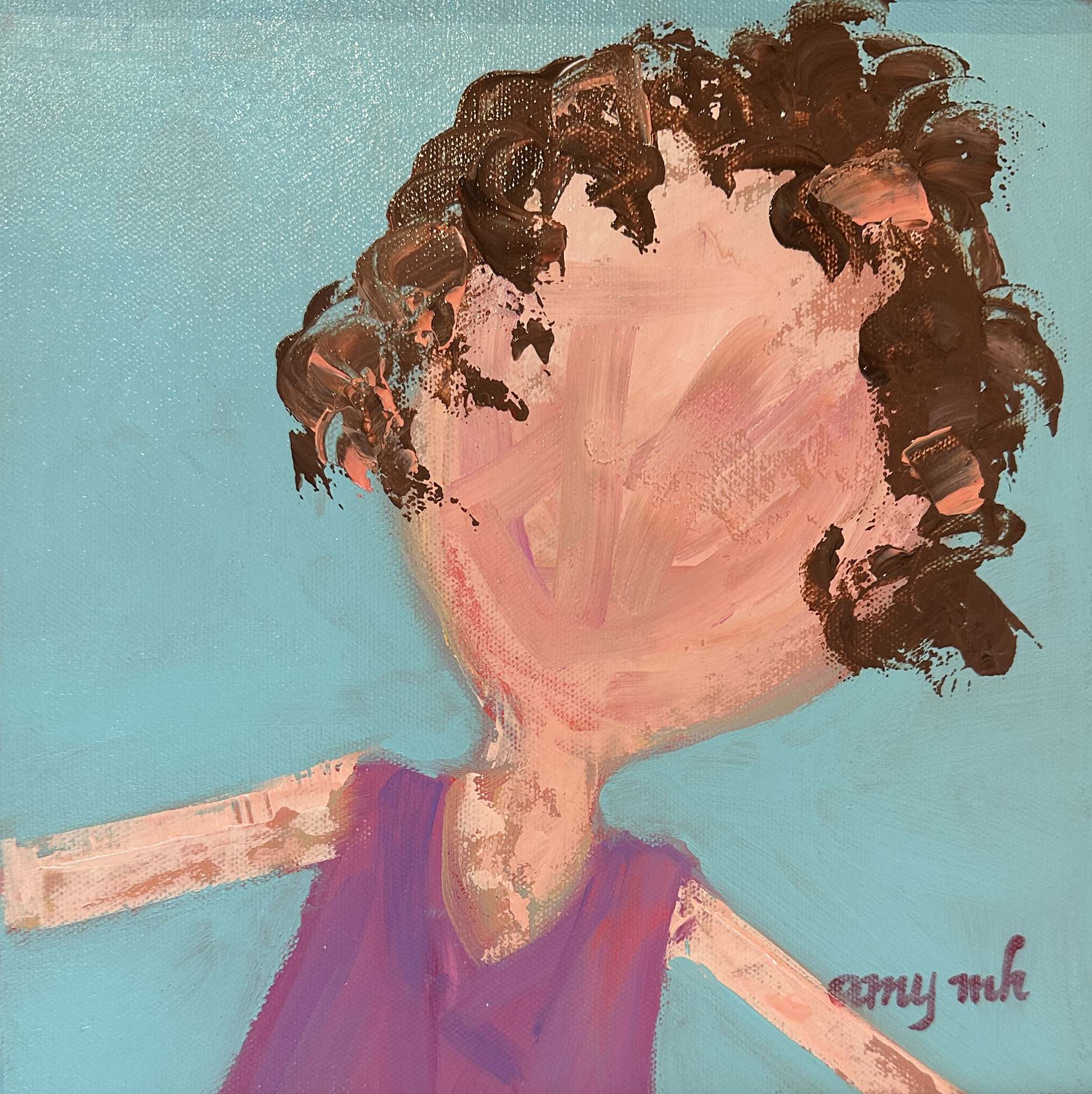 Cookie (framed) 10 x 10 the girls 2025 Naples Florida Art Gallery