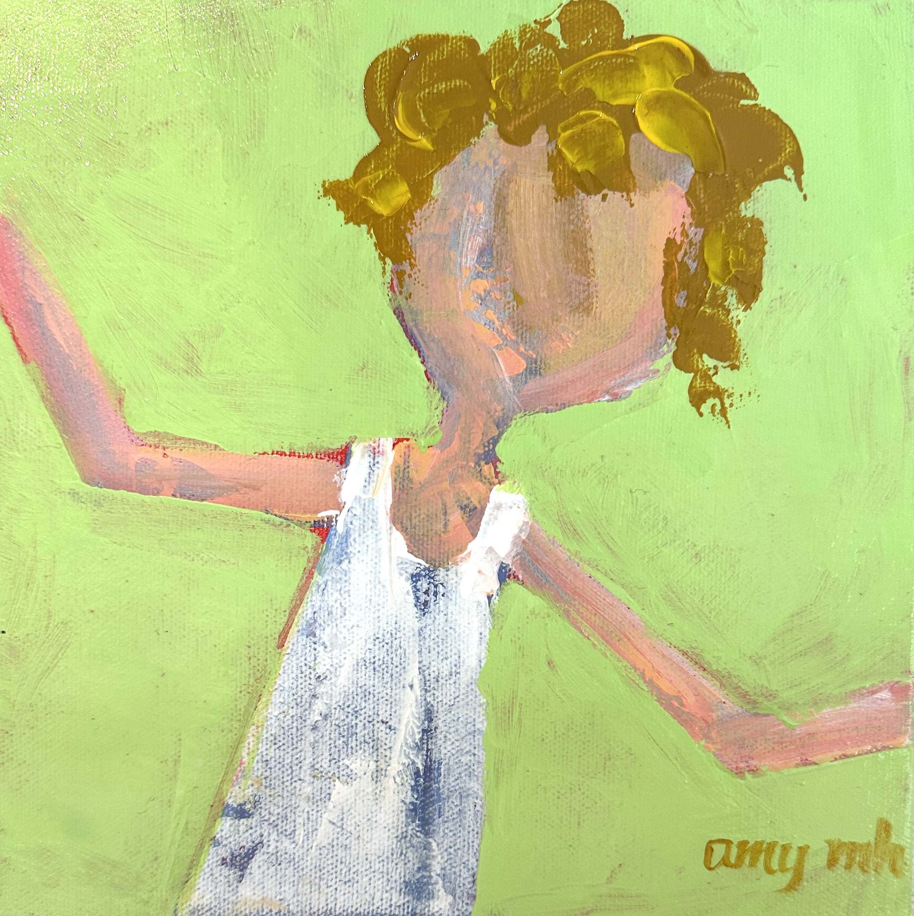 Cotton 8 x 8 the girls 2025 Naples Florida Art Gallery