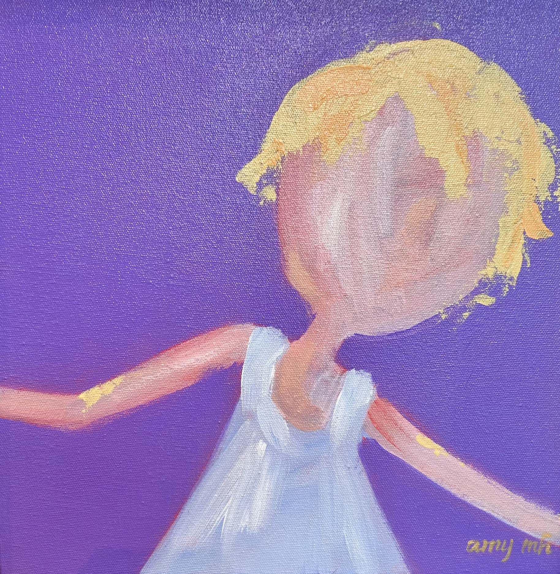 Jelly Bean (framed) 12 x 12 the girls 2025 Naples Florida Art Gallery