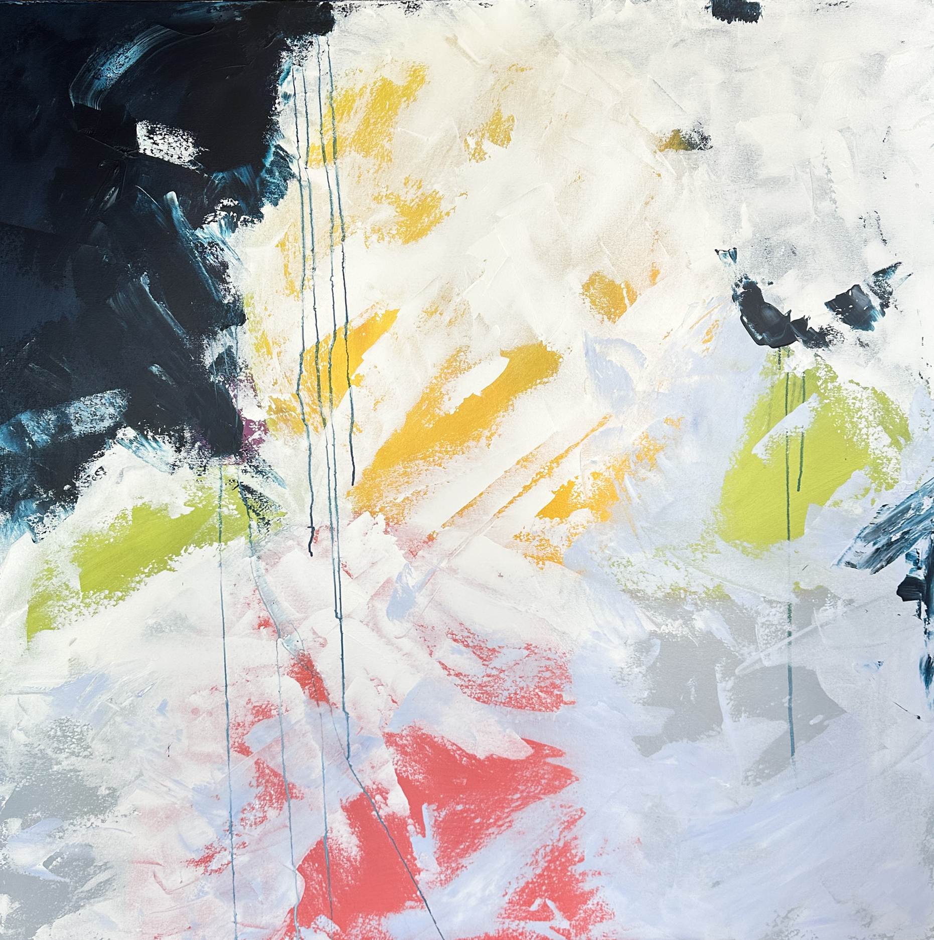 Kiss 48 x 48 abstracts 2025 Naples Florida Art Gallery