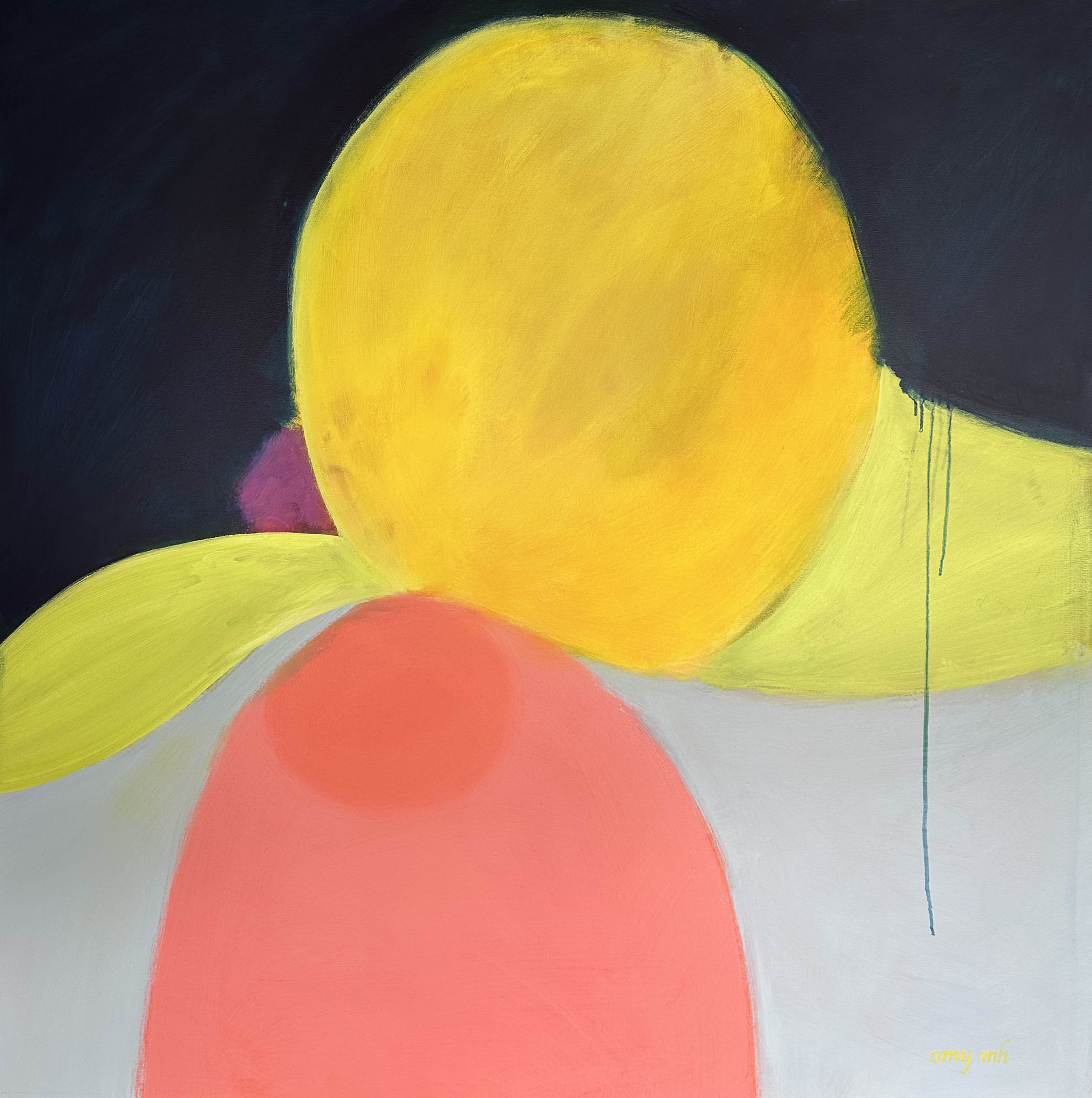 Kiss 48 x 48 abstracts 2025 Naples Florida Art Gallery