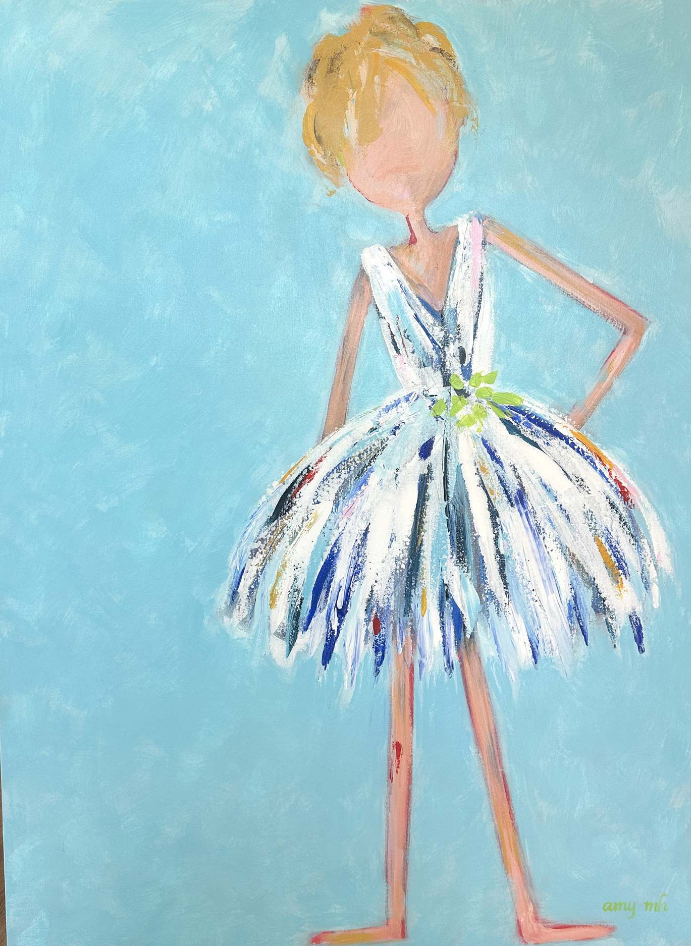 Poppy II 48 x 36 the girls 2025 Naples Florida Art Gallery