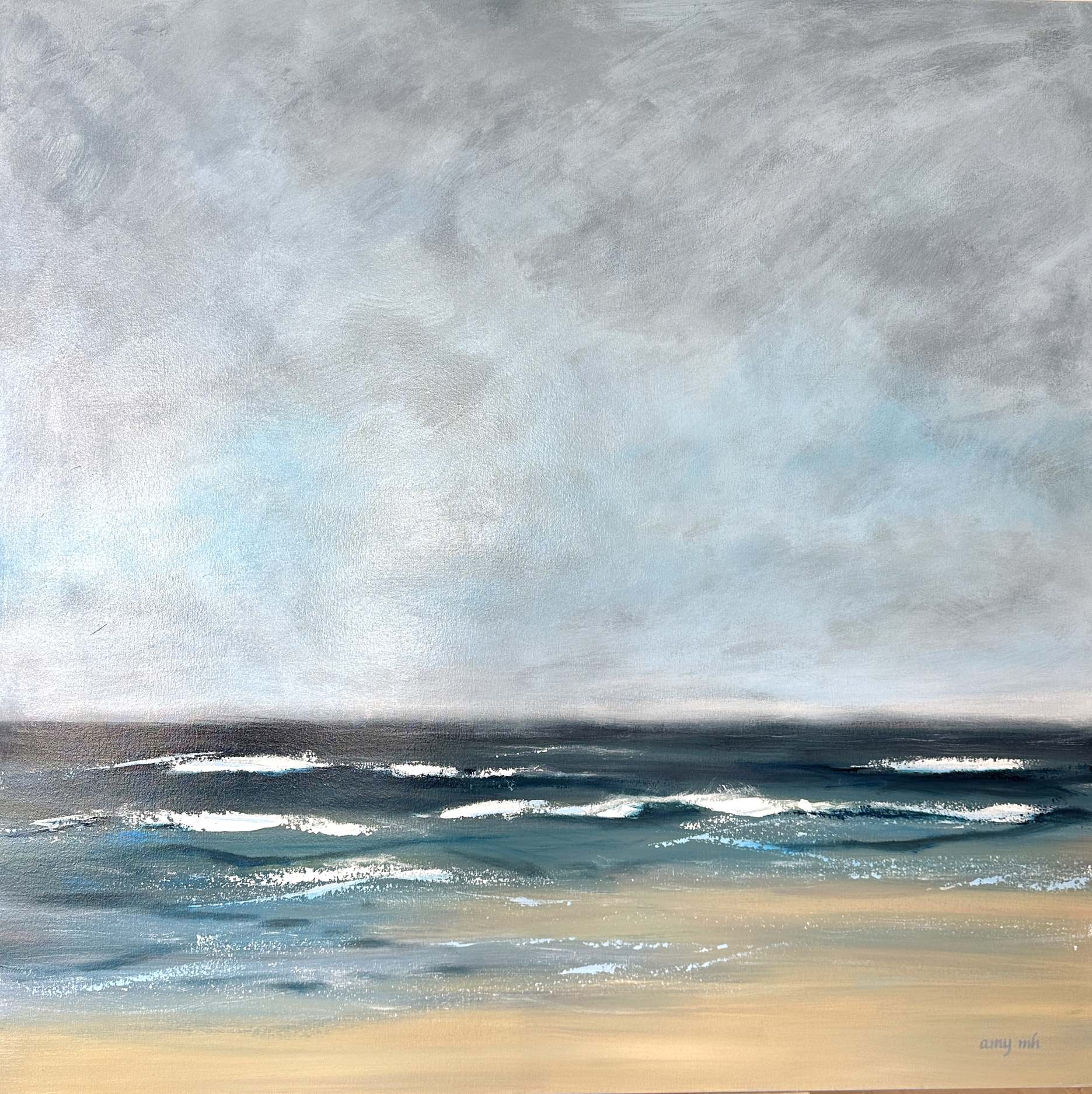 Sea Salt 48 x 48 coastals 2025 Naples Florida Art Gallery