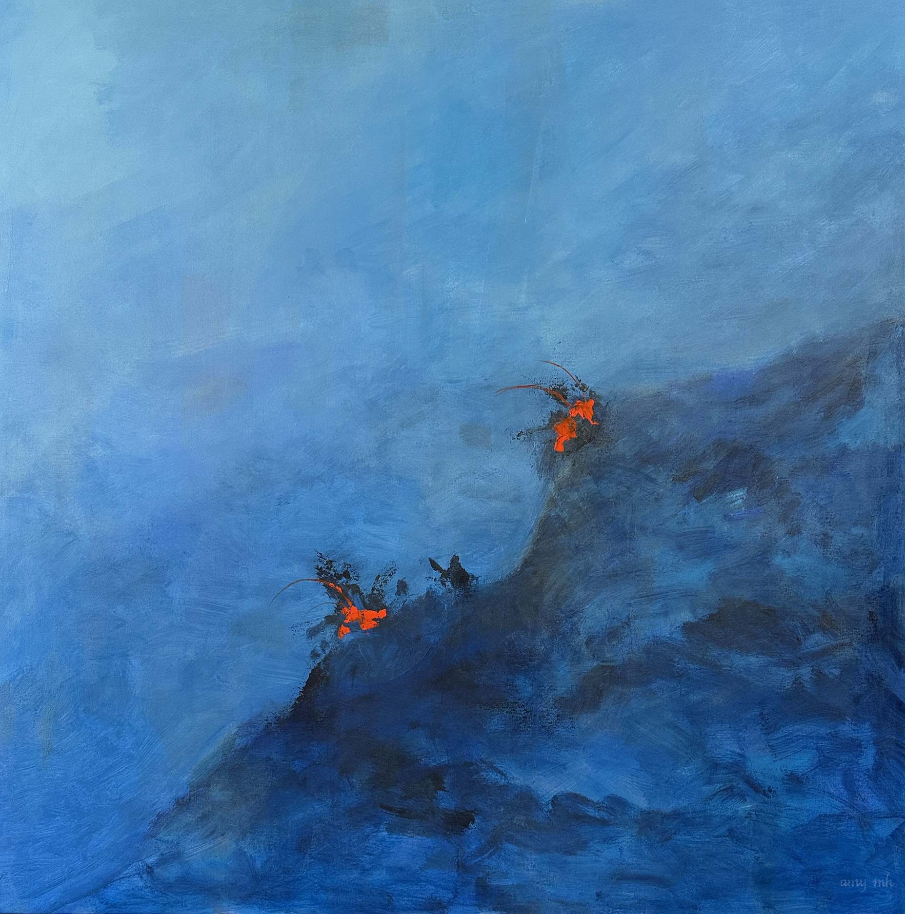 Temptation II 72 x 72 abstracts 2025 Naples Florida Art Gallery