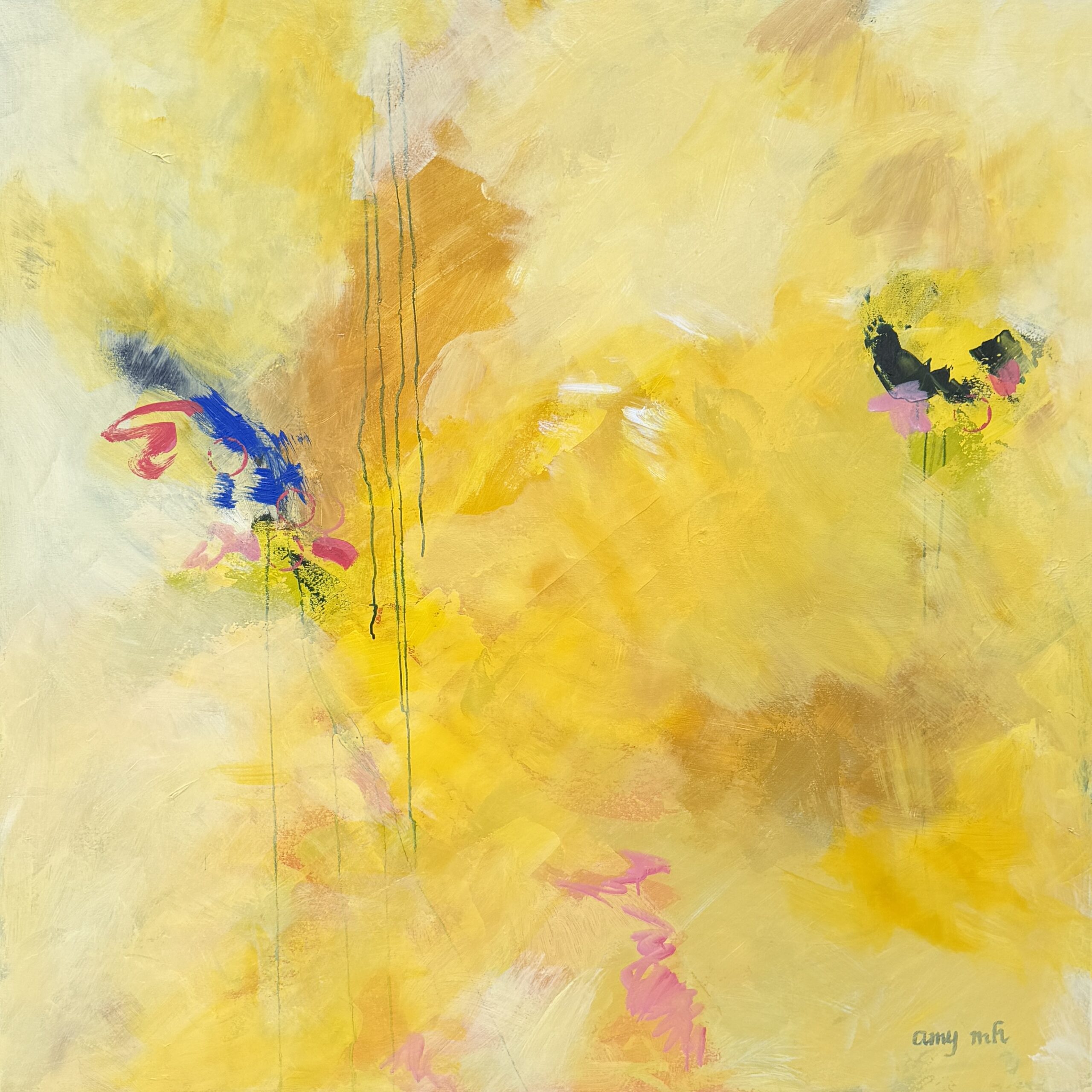 Kiss 48 x 48 abstracts 2026 Naples Florida Art Gallery