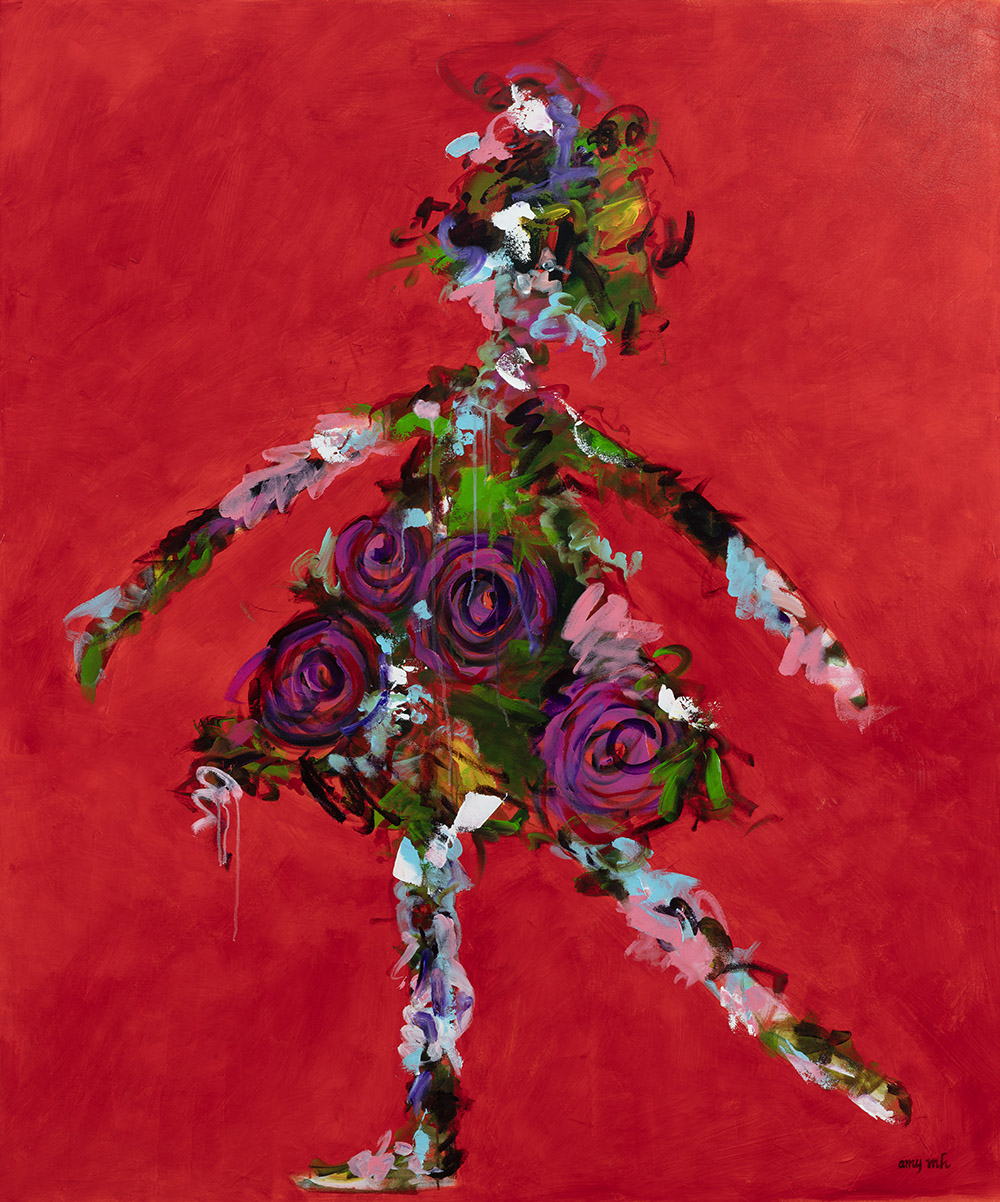 Wildflower 72 x 60 the girls 2025 Naples Florida Art Gallery