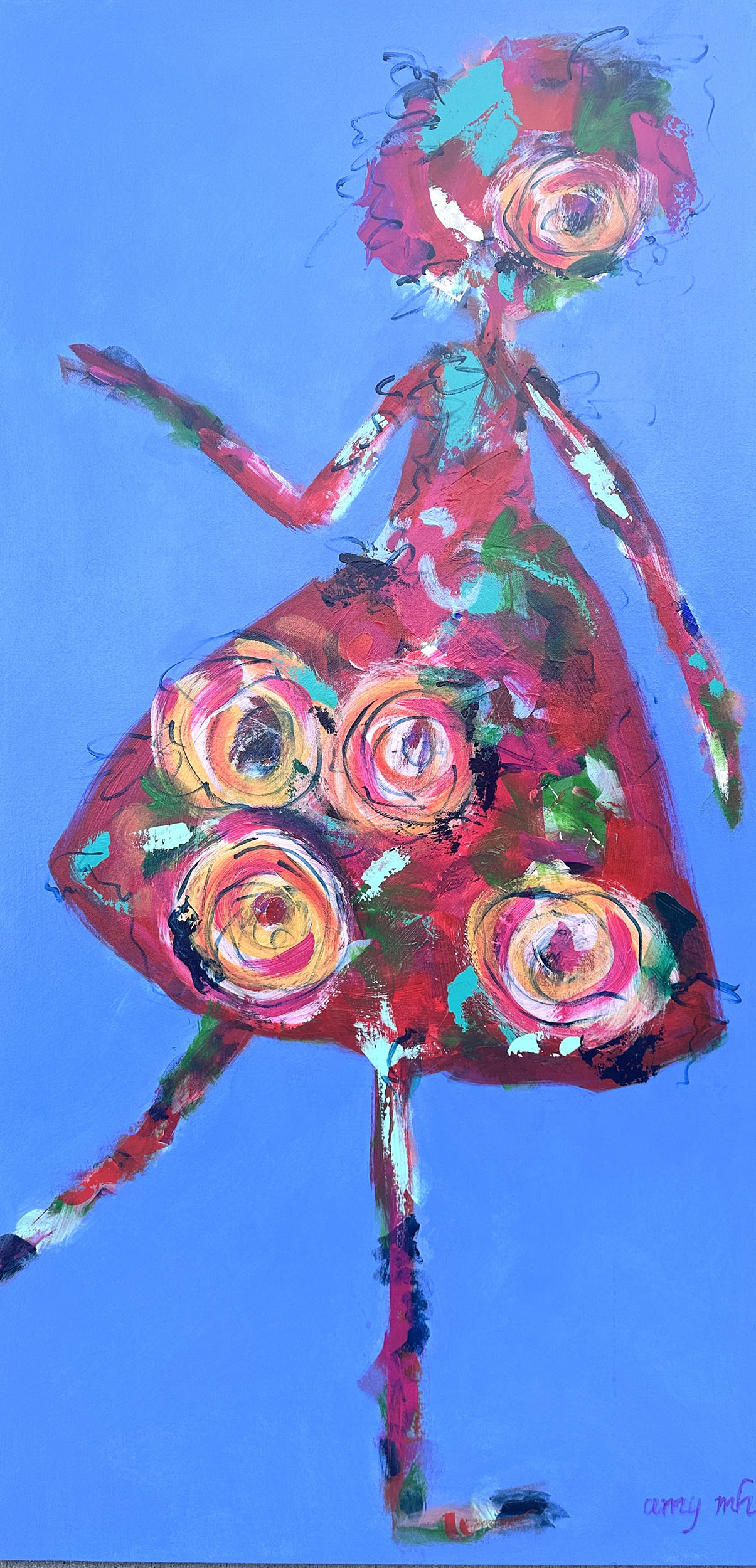 High Voltage 24 x 48 the girls 2025 Naples Florida Art Gallery