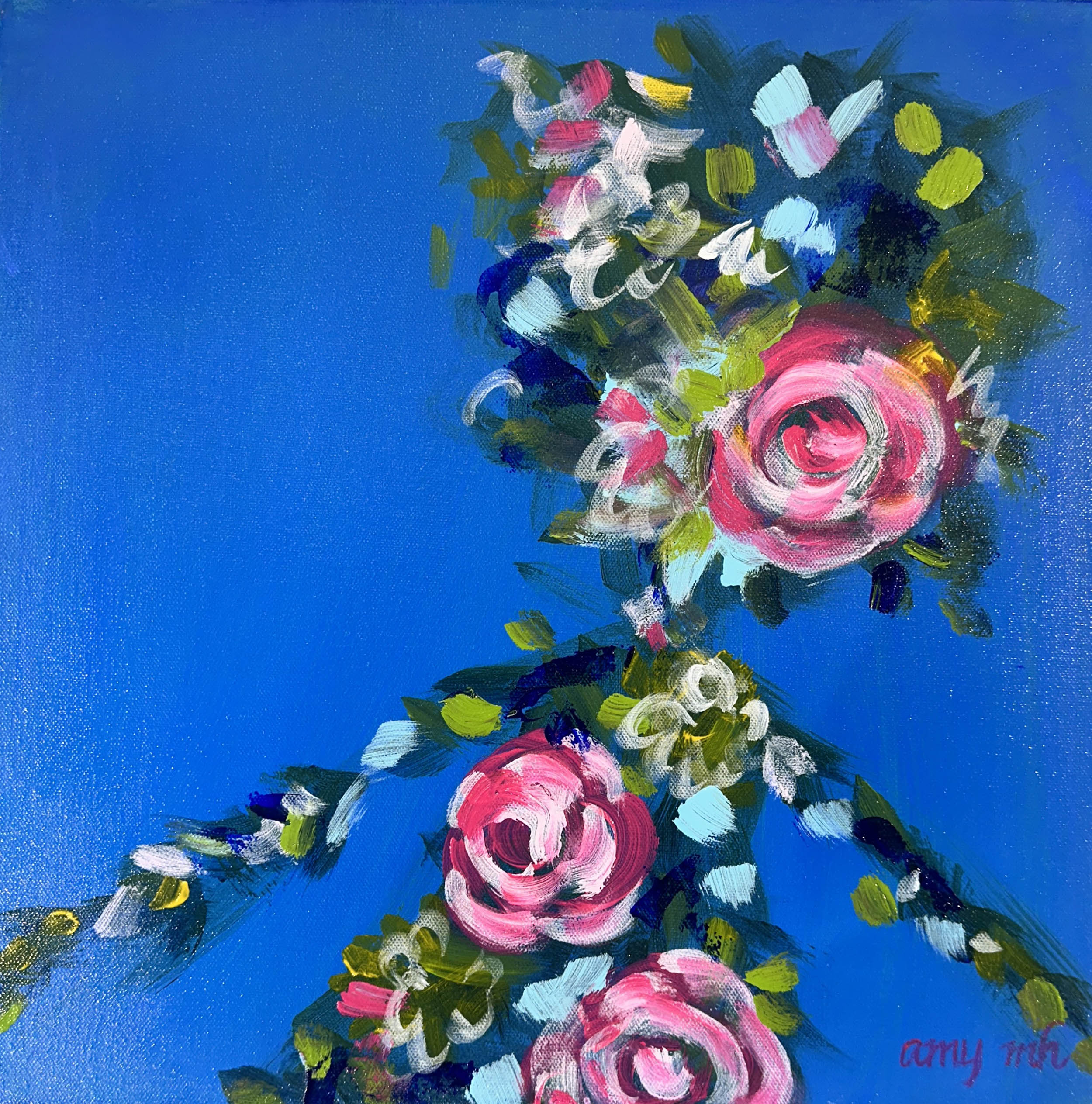 Echo (framed) 16 x 16 the girls 2025 Naples Florida Art Gallery