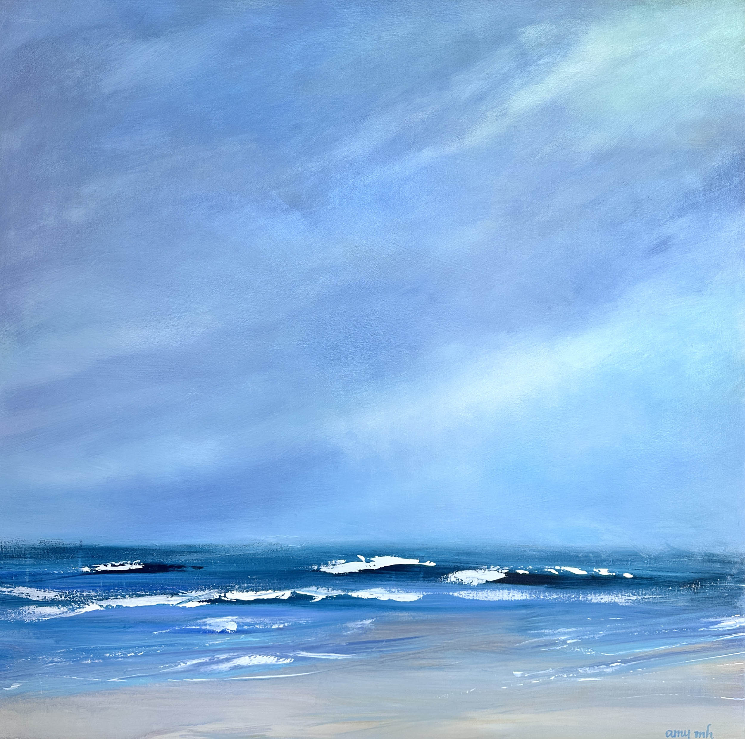 Nightfall 48 x 48 coastals 2025 Naples Florida Art Gallery