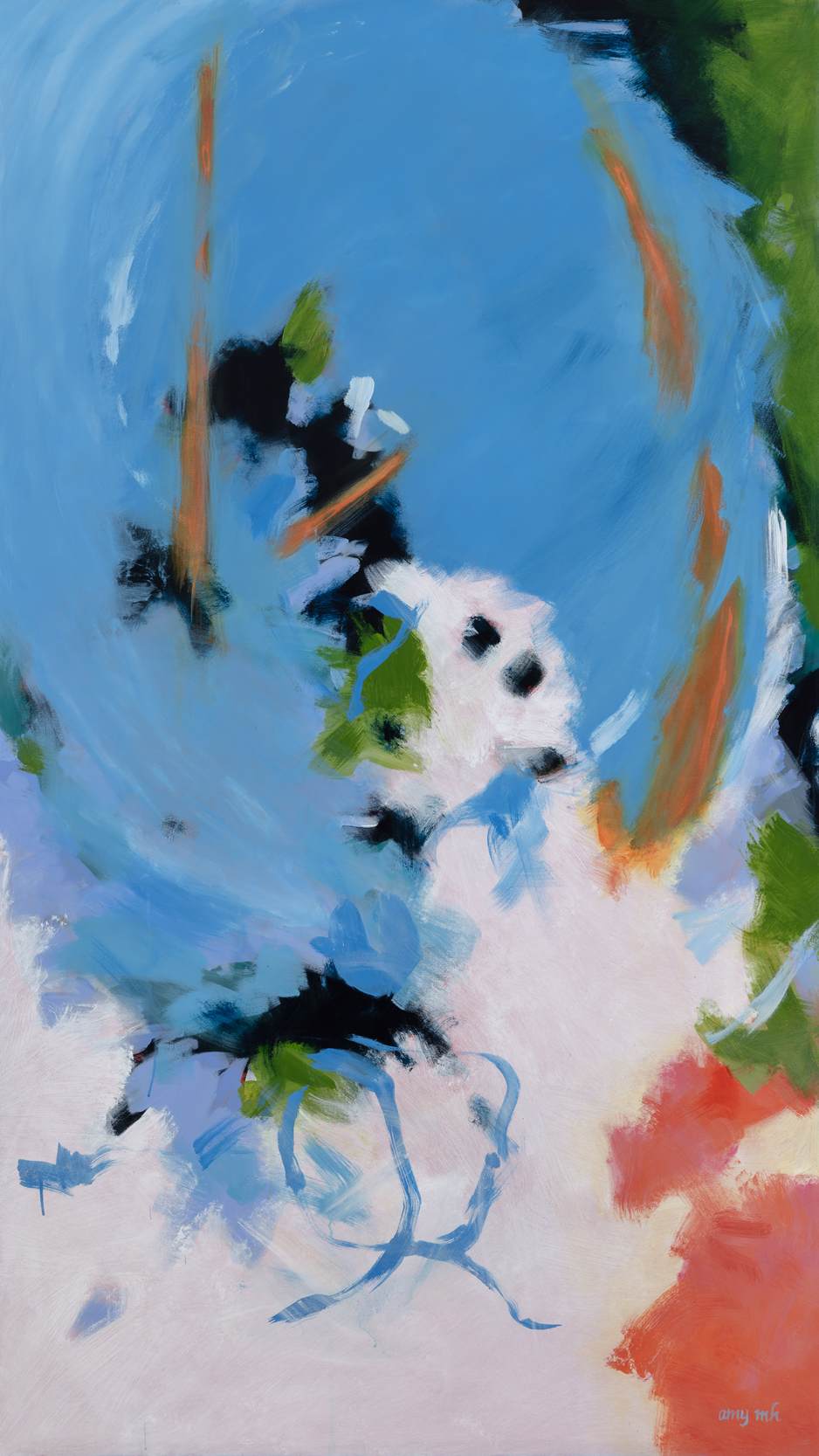 Come Undone II 84 x 48 abstracts 2026 Naples Florida Art Gallery