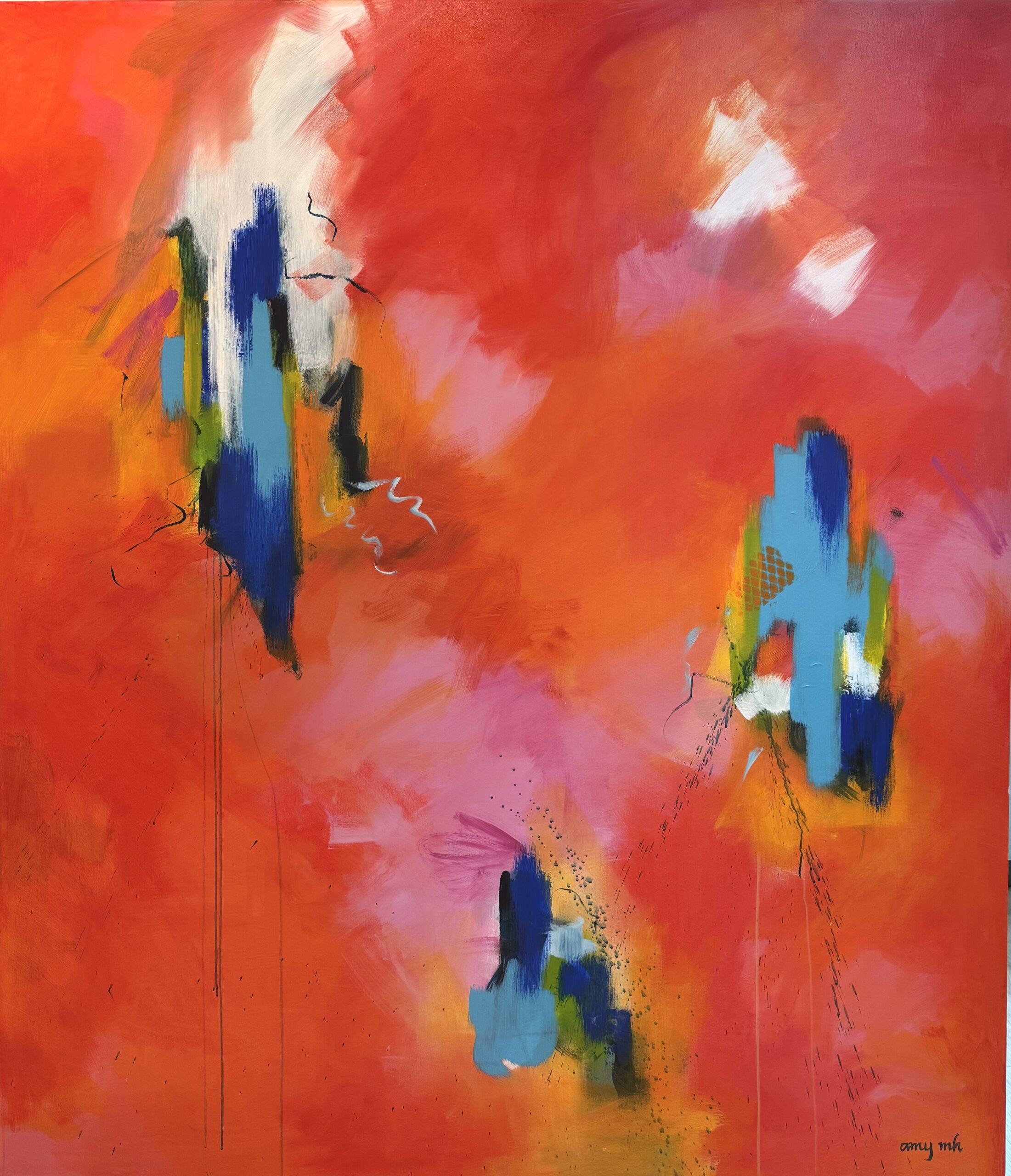 Unconditional 84 x 72 abstracts 2026 Naples Florida Art Gallery