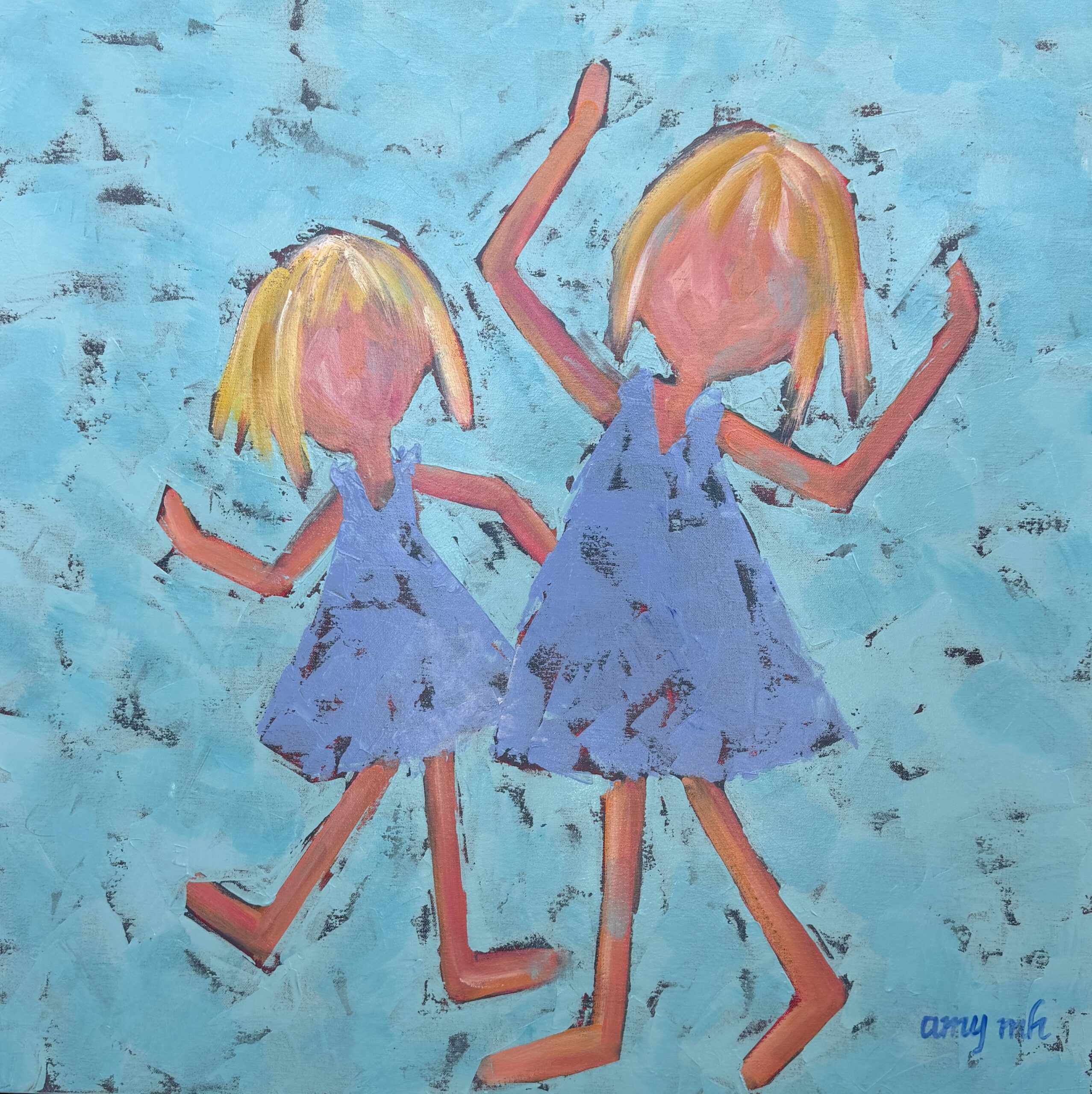 Summer Days 30 x 30 the girls 2026 Naples Florida Art Gallery