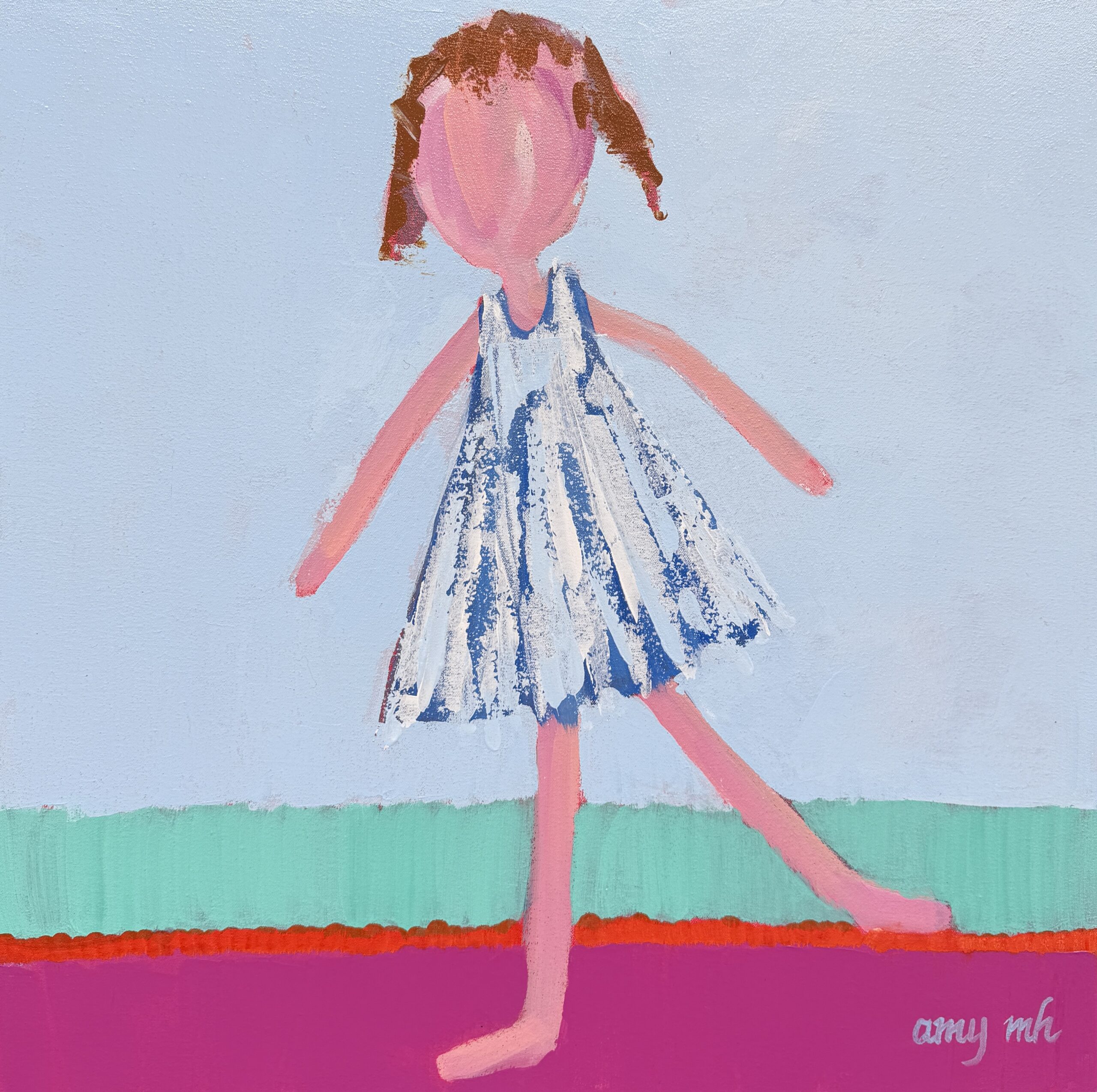 Bucket of Love 24x24 the girls 2026 Naples Florida Art Gallery