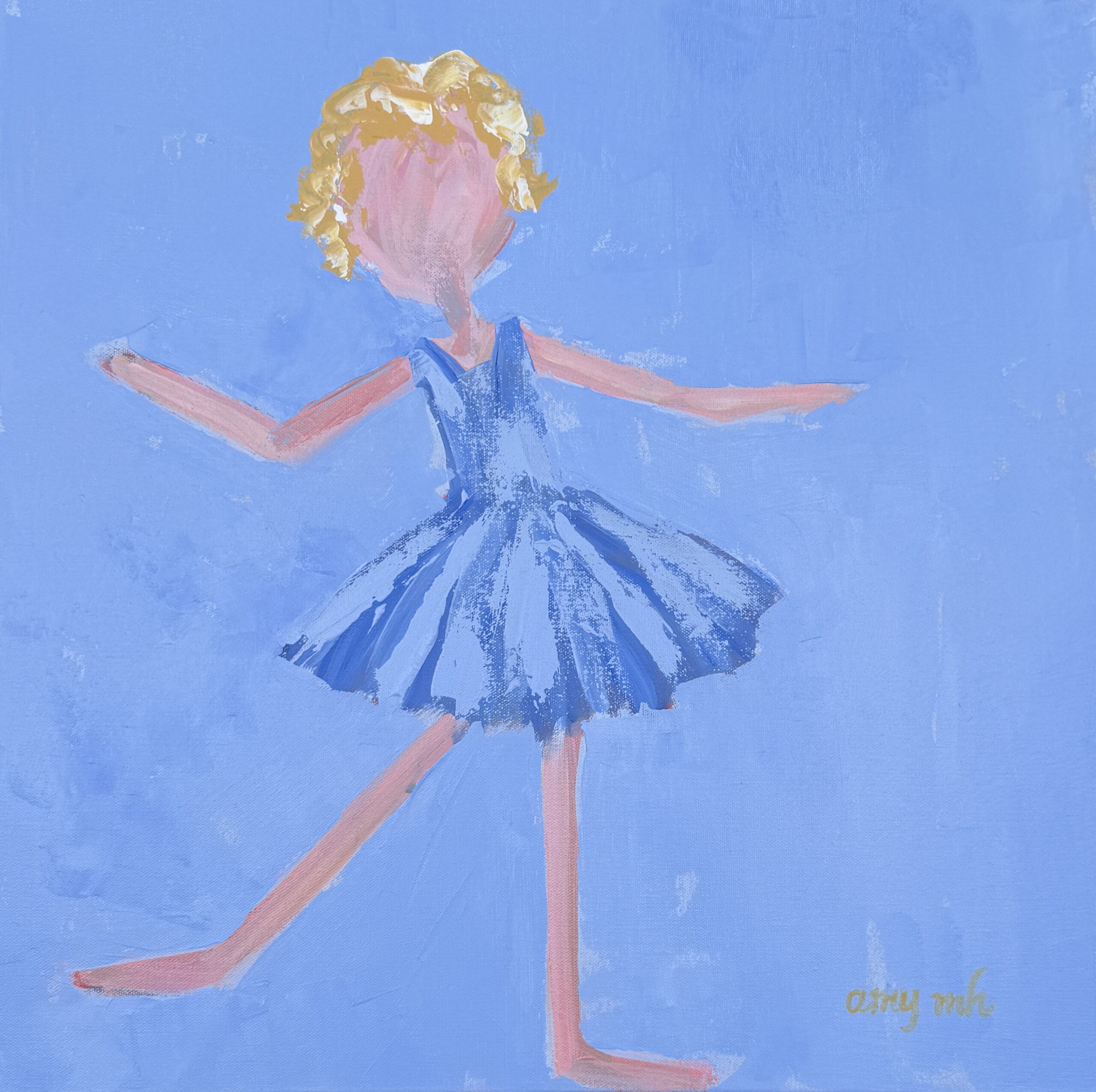 Periwinkle (Framed) 24x24 the girls 2026 Naples Florida Art Gallery